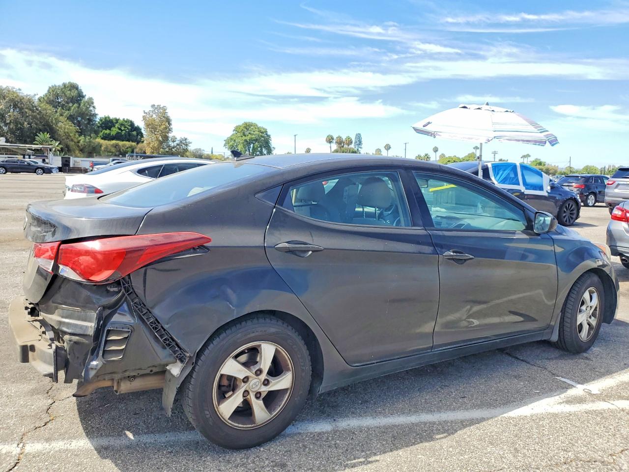 2015 Hyundai Elantra Se Черный vin: KMHDH4AE8FU438158