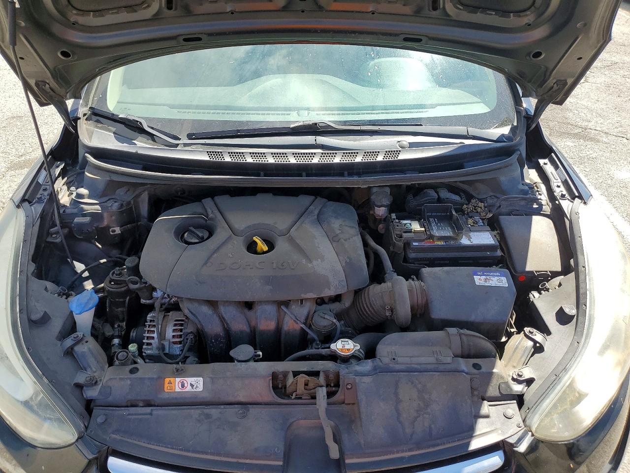 2015 Hyundai Elantra Se Черный vin: KMHDH4AE8FU438158