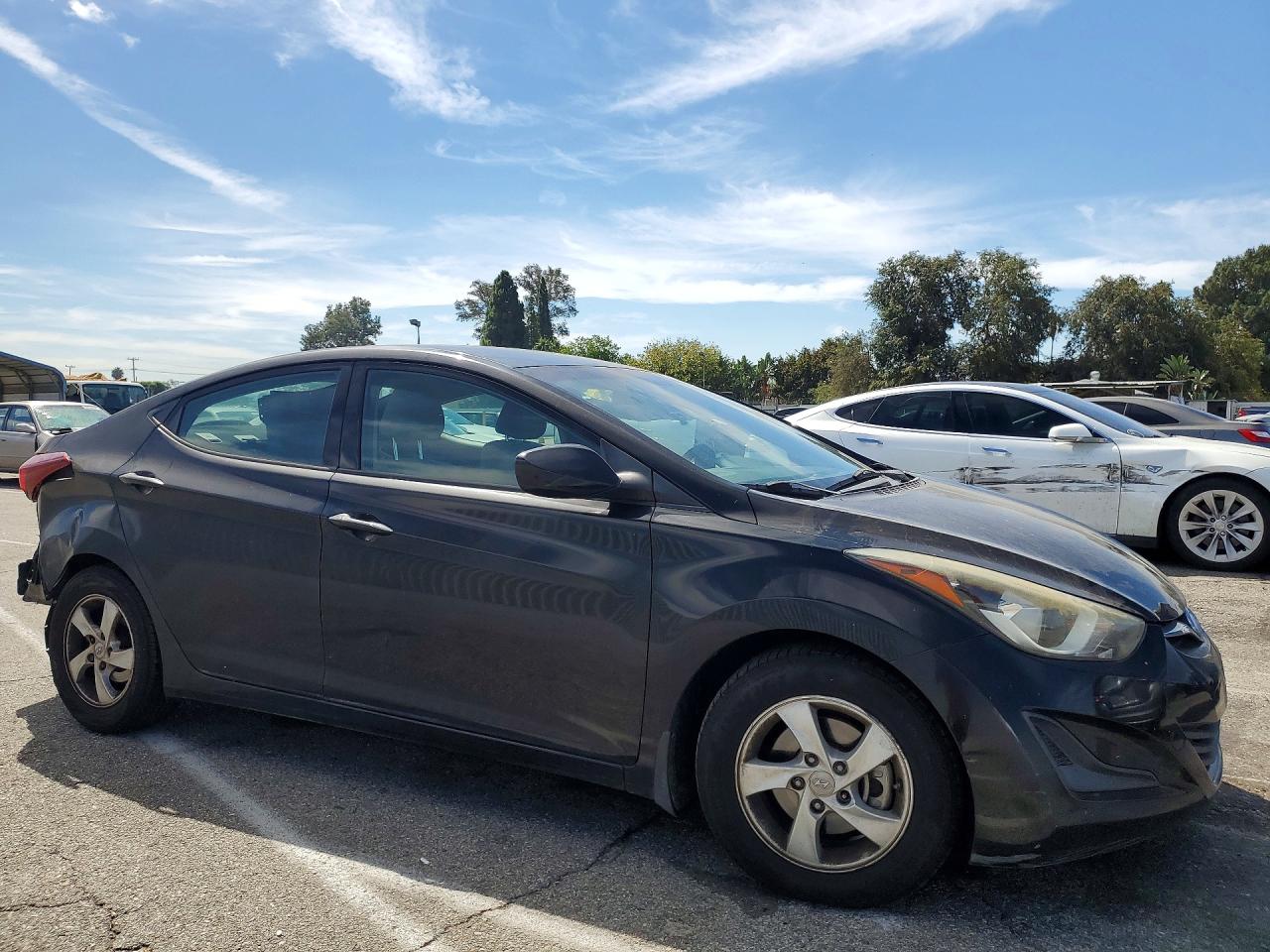 2015 Hyundai Elantra Se Черный vin: KMHDH4AE8FU438158
