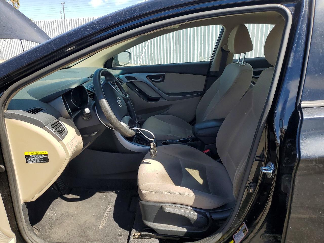2015 Hyundai Elantra Se Черный vin: KMHDH4AE8FU438158