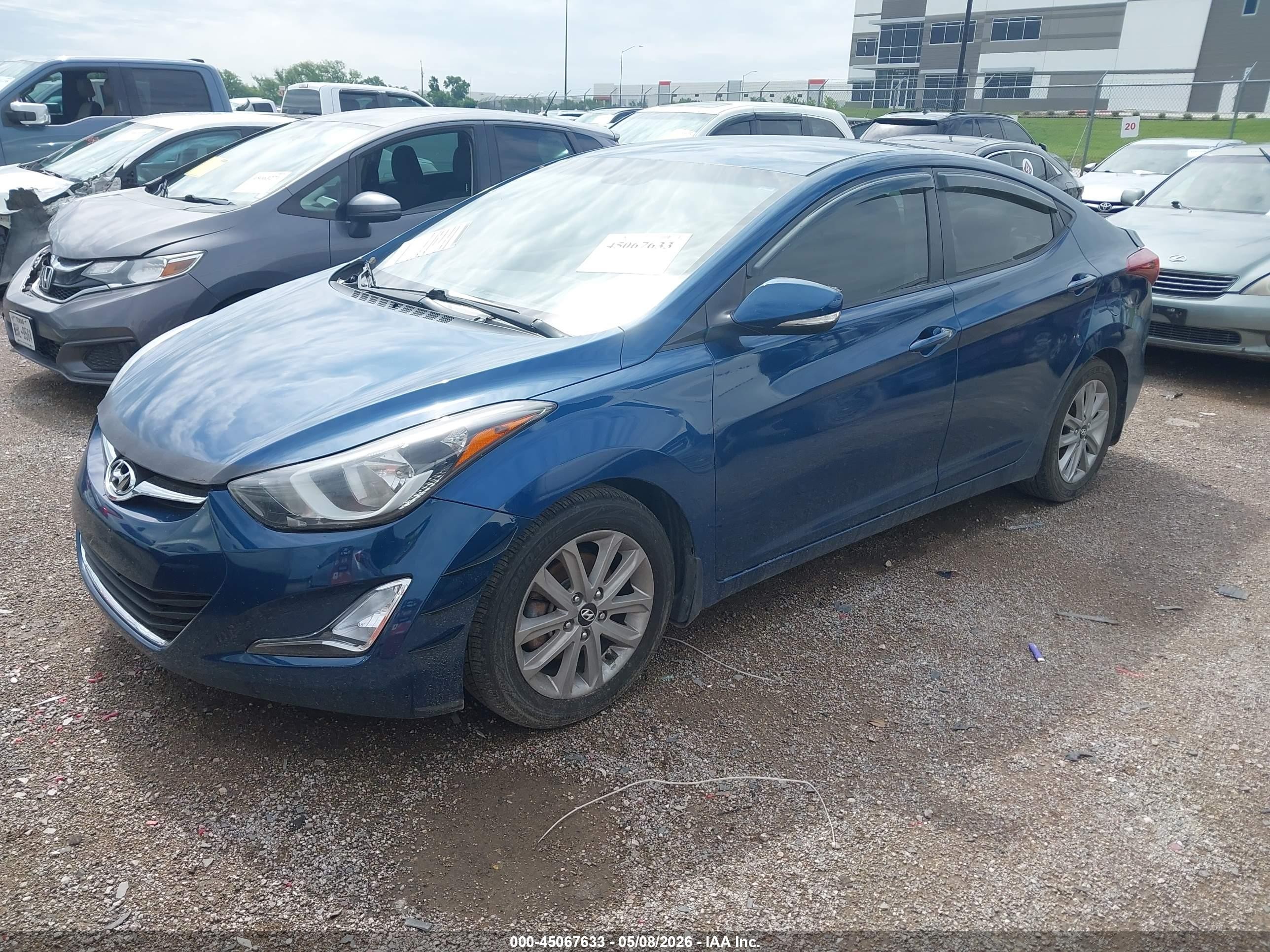 2016 Hyundai Elantra Se Blue vin: KMHDH4AE8GU639348