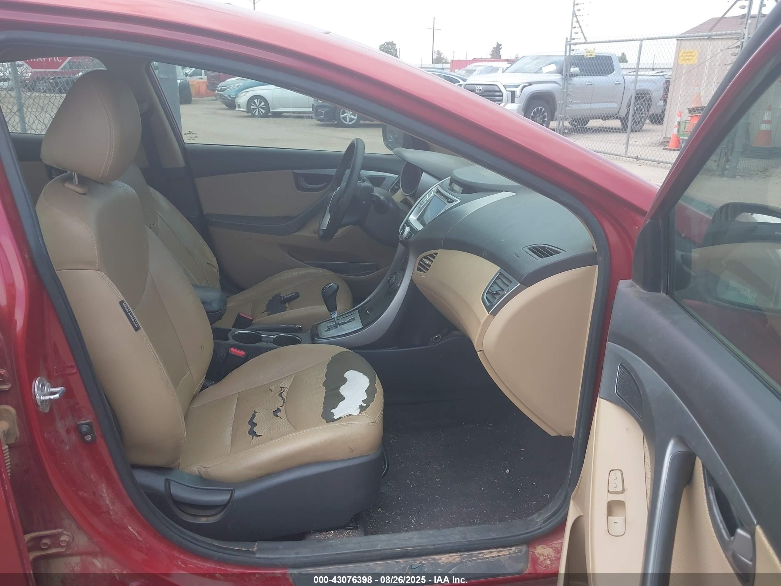 2011 Hyundai Elantra Limited (ulsan Plant) Темно-бордовый vin: KMHDH4AE9BU093071