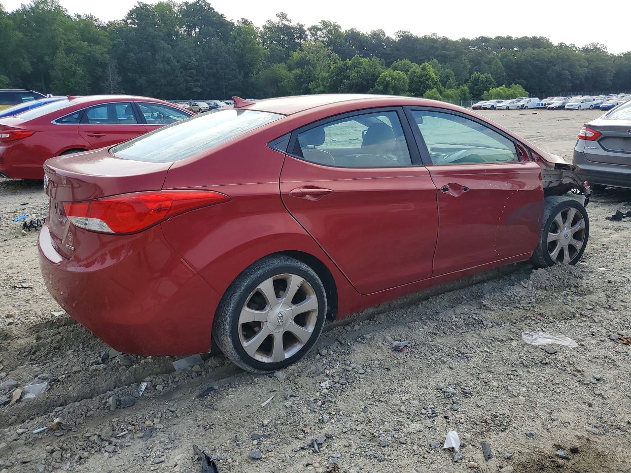 2011 Hyundai Elantra Limited Красный vin: KMHDH4AE9BU095063