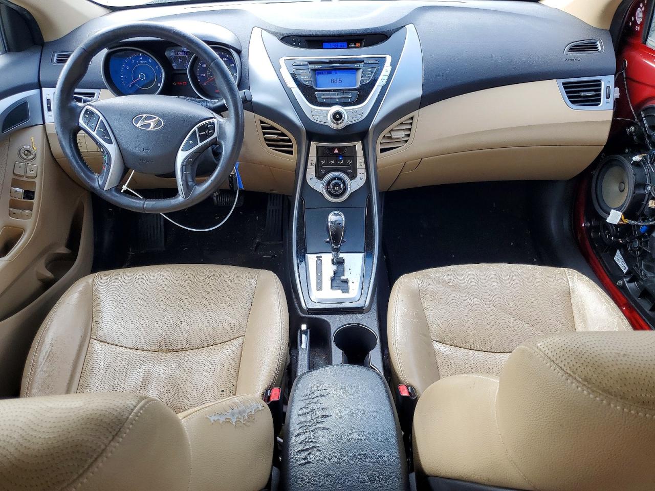 2011 Hyundai Elantra Limited Красный vin: KMHDH4AE9BU095063