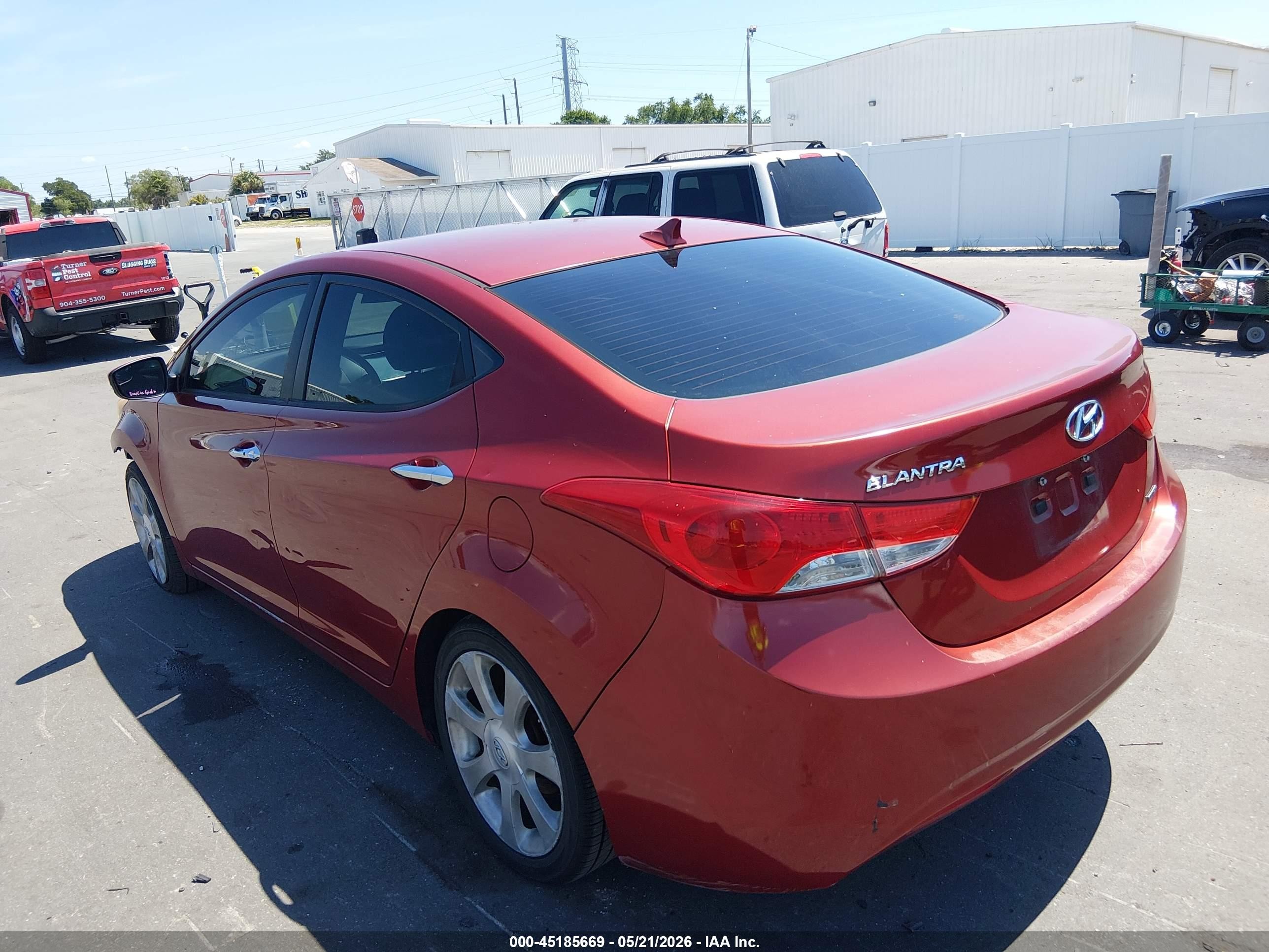2011 Hyundai Elantra Limited (ulsan Plant) Red vin: KMHDH4AE9BU095368