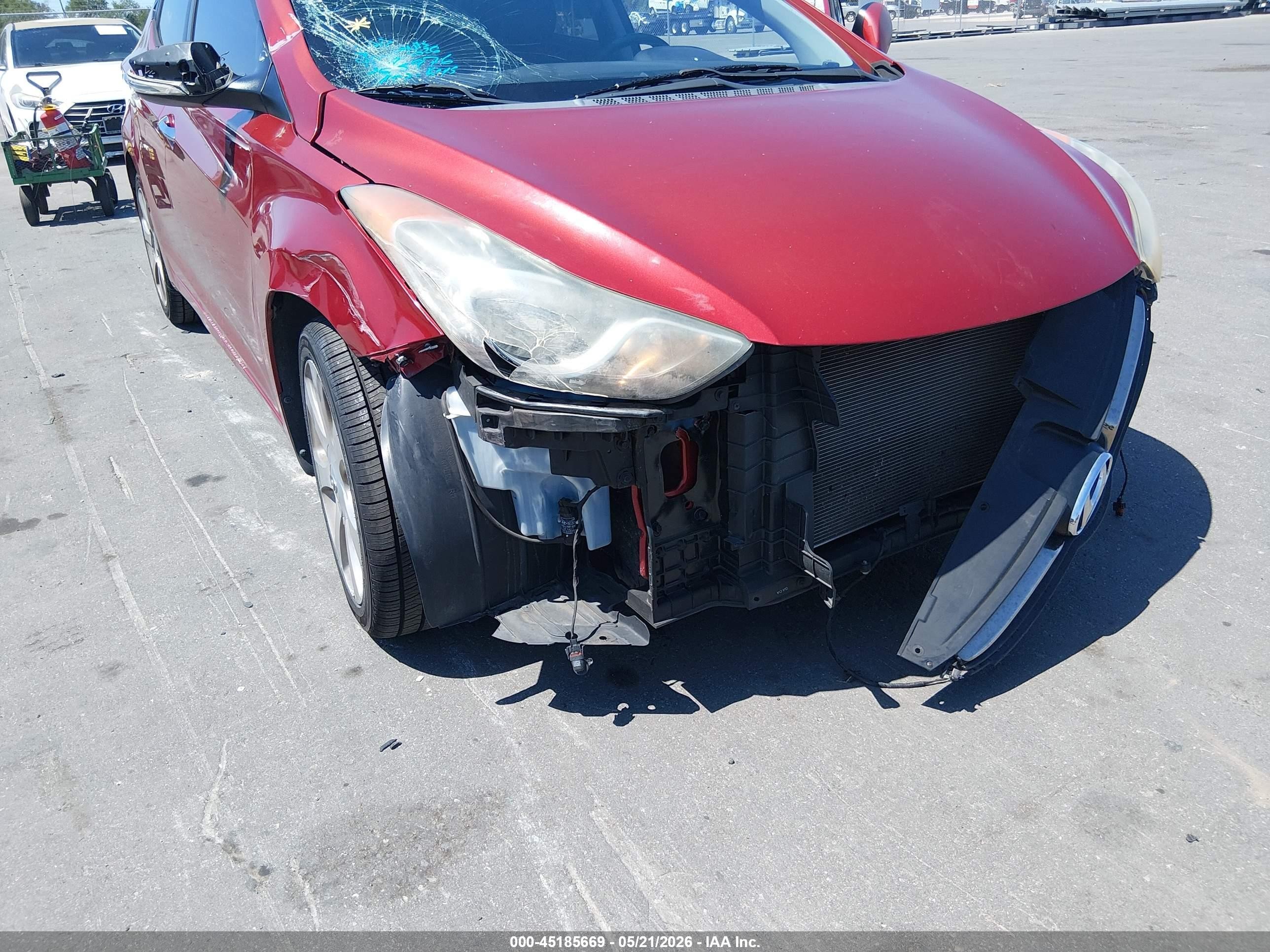2011 Hyundai Elantra Limited (ulsan Plant) Red vin: KMHDH4AE9BU095368
