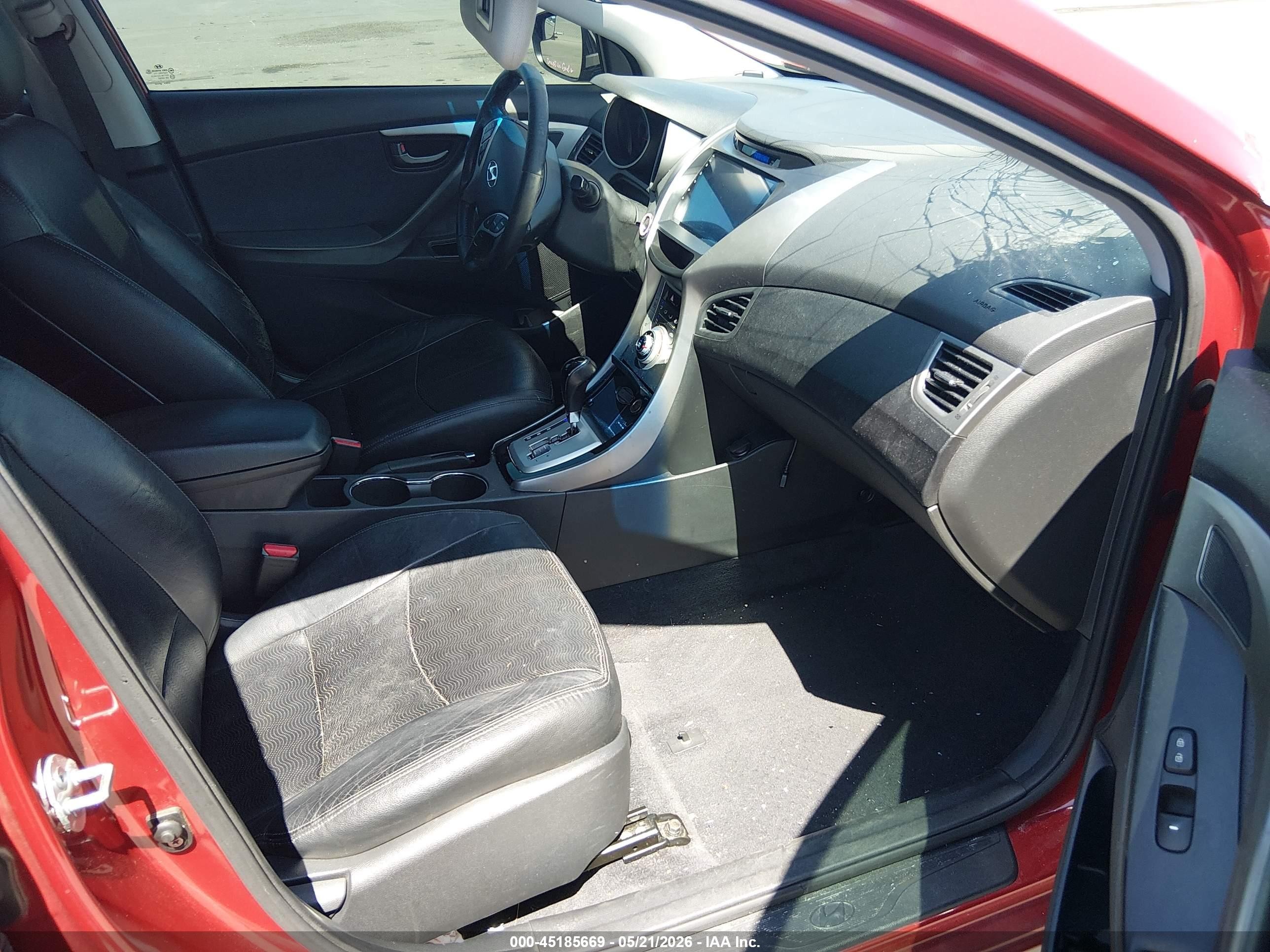 2011 Hyundai Elantra Limited (ulsan Plant) Red vin: KMHDH4AE9BU095368
