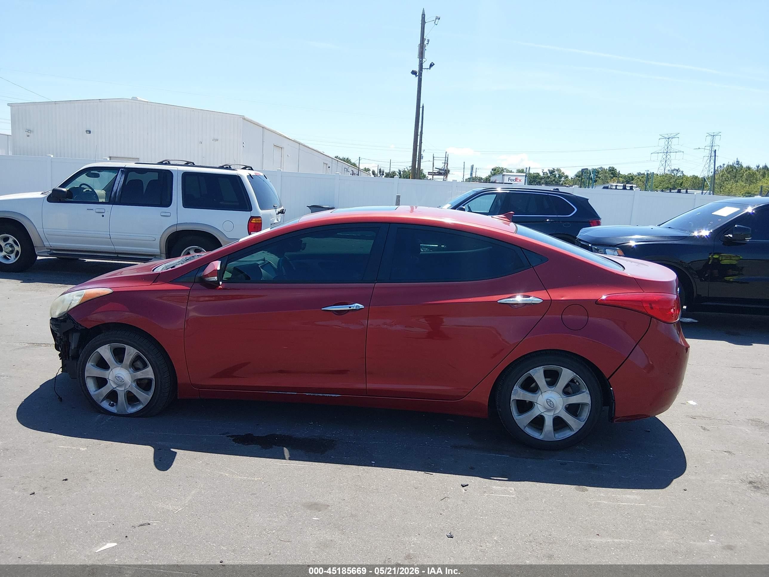 2011 Hyundai Elantra Limited (ulsan Plant) Red vin: KMHDH4AE9BU095368