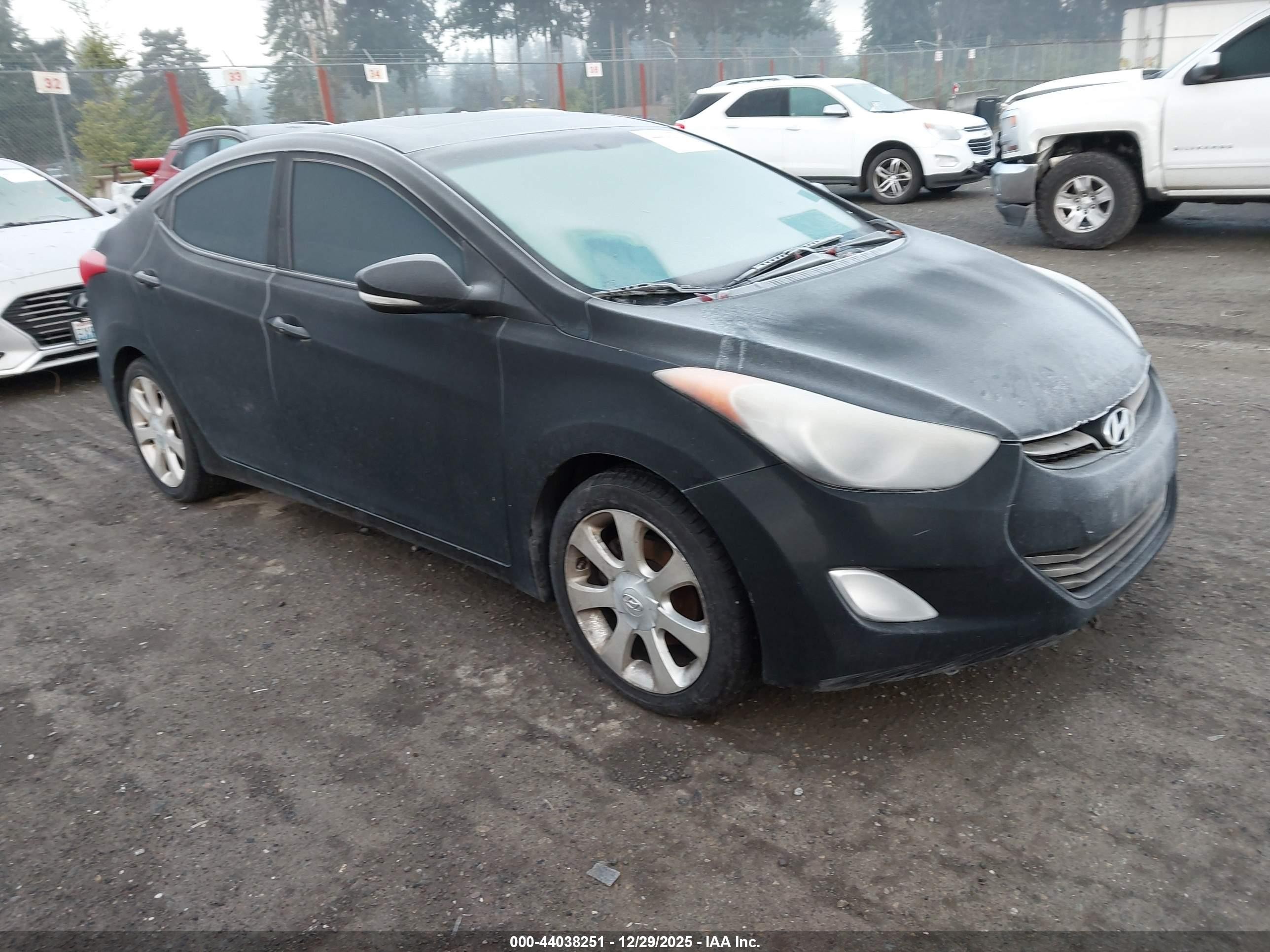 2011 Hyundai Elantra Limited (ulsan Plant) Black vin: KMHDH4AE9BU101766