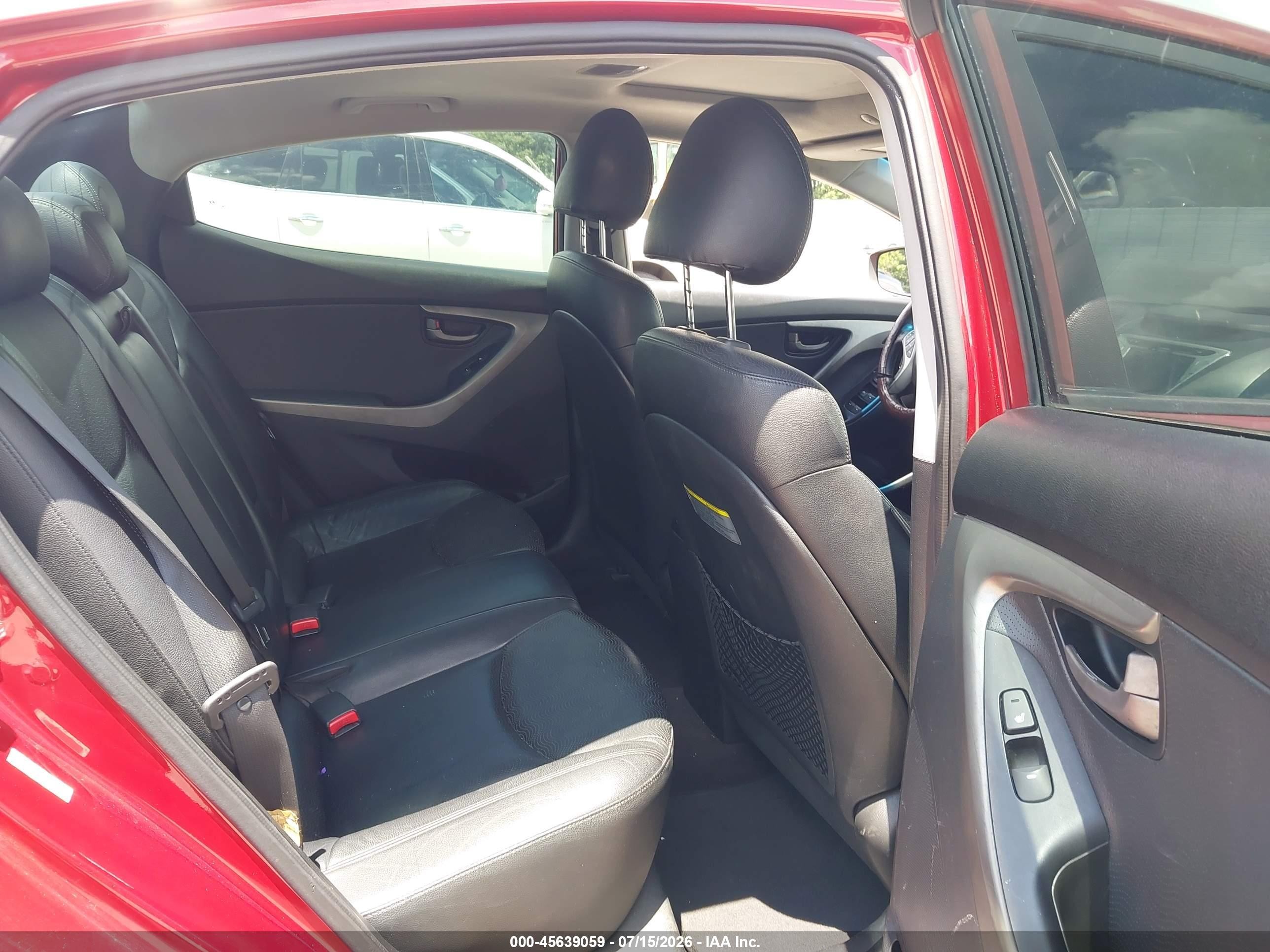 2011 Hyundai Elantra Limited (ulsan Plant) Red vin: KMHDH4AE9BU104537