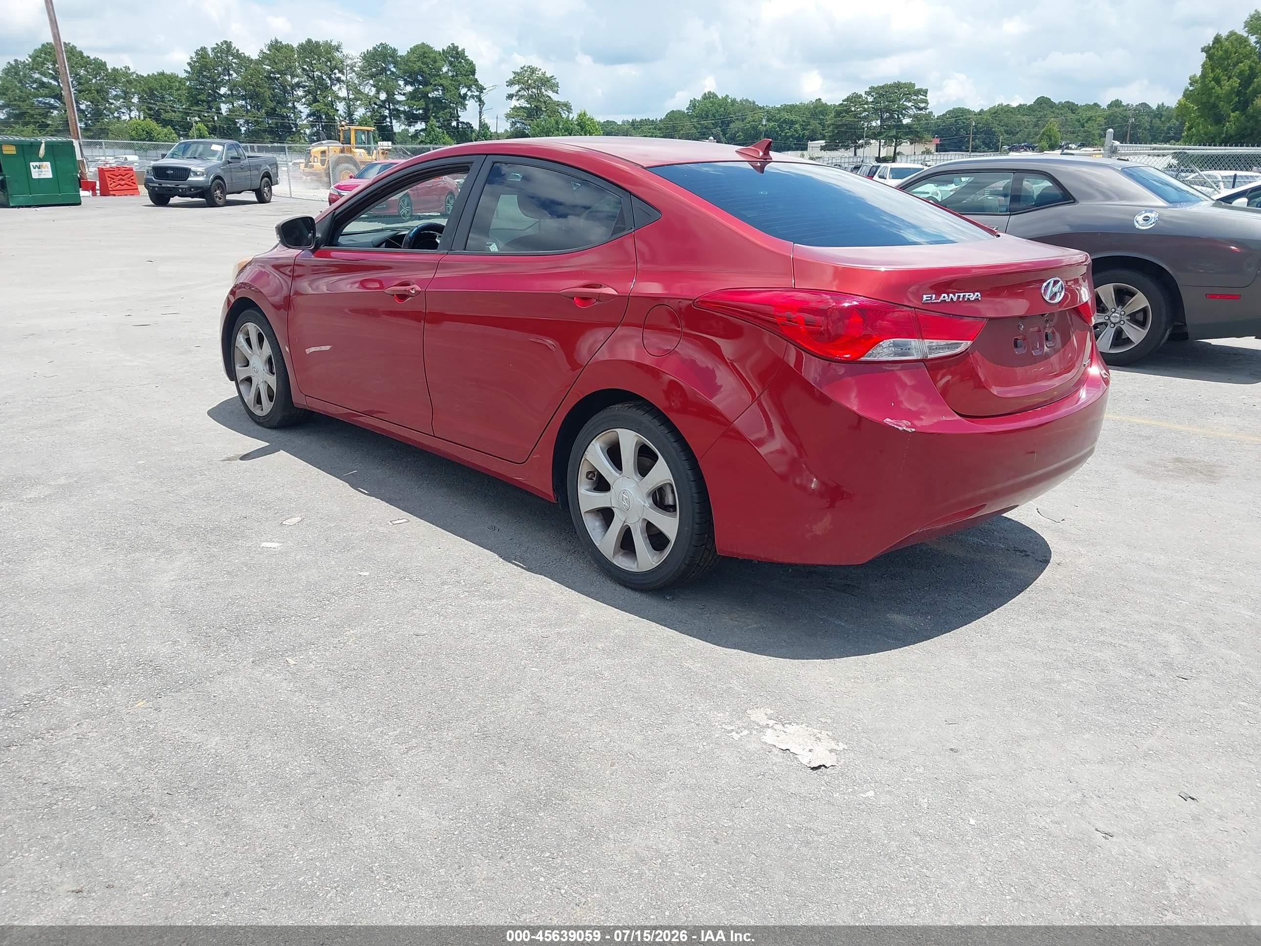 2011 Hyundai Elantra Limited (ulsan Plant) Red vin: KMHDH4AE9BU104537