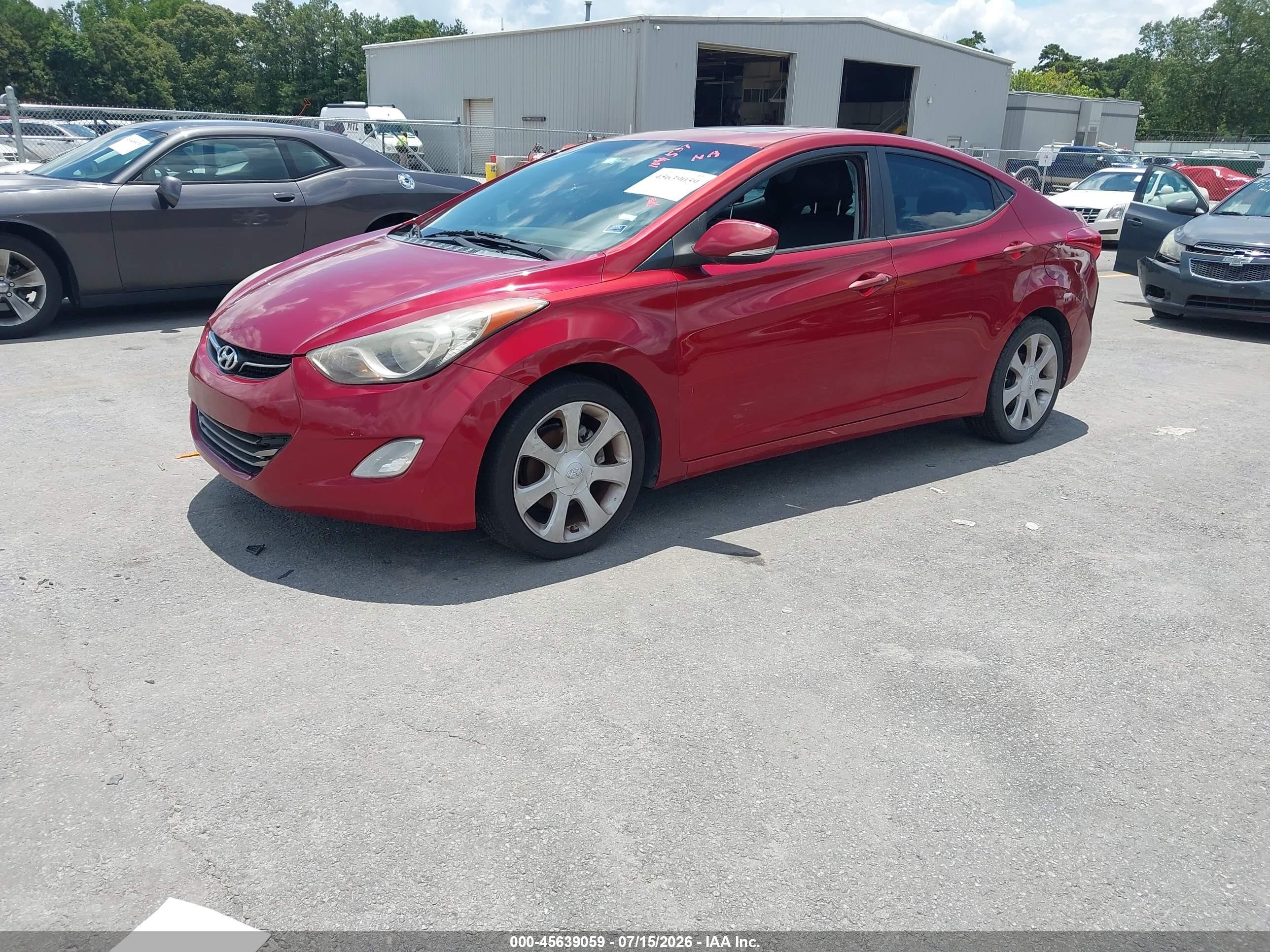 2011 Hyundai Elantra Limited (ulsan Plant) Red vin: KMHDH4AE9BU104537