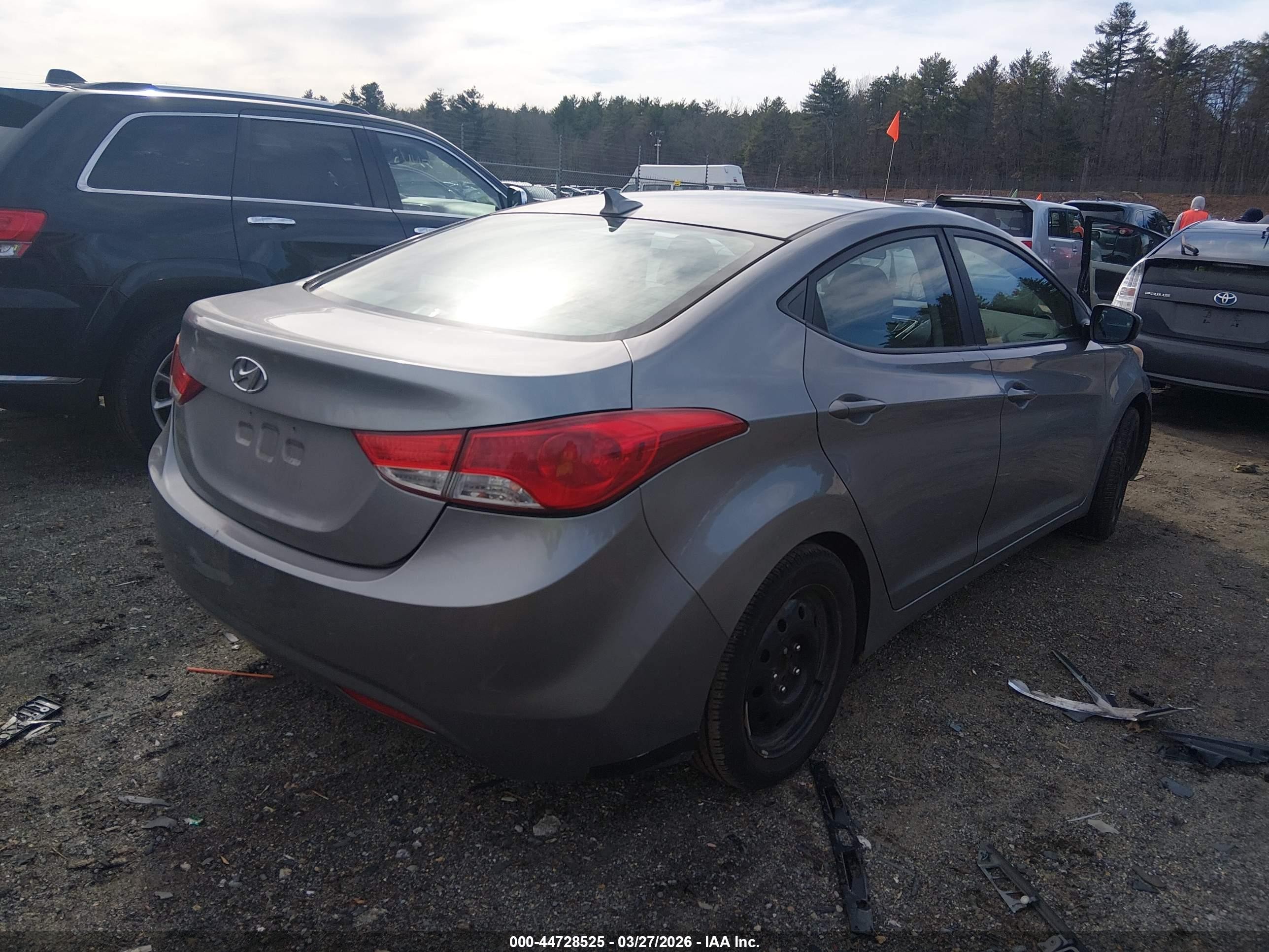 2011 Hyundai Elantra Gls (ulsan Plant) Серый vin: KMHDH4AE9BU107504