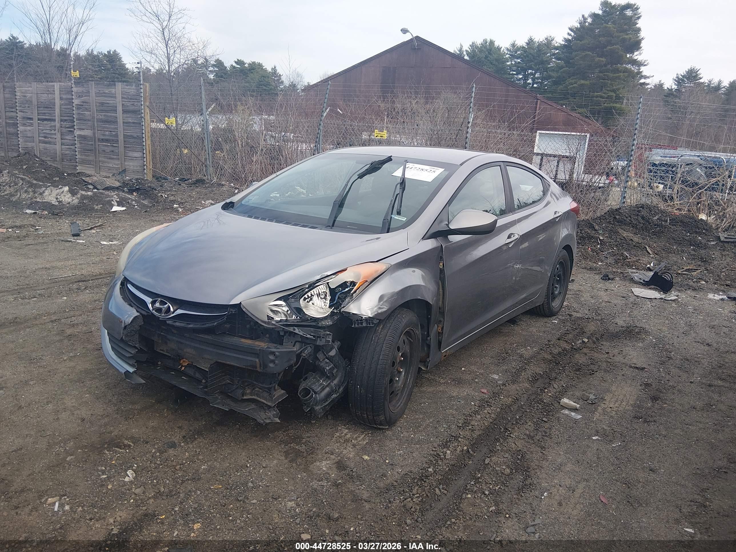2011 Hyundai Elantra Gls (ulsan Plant) Серый vin: KMHDH4AE9BU107504