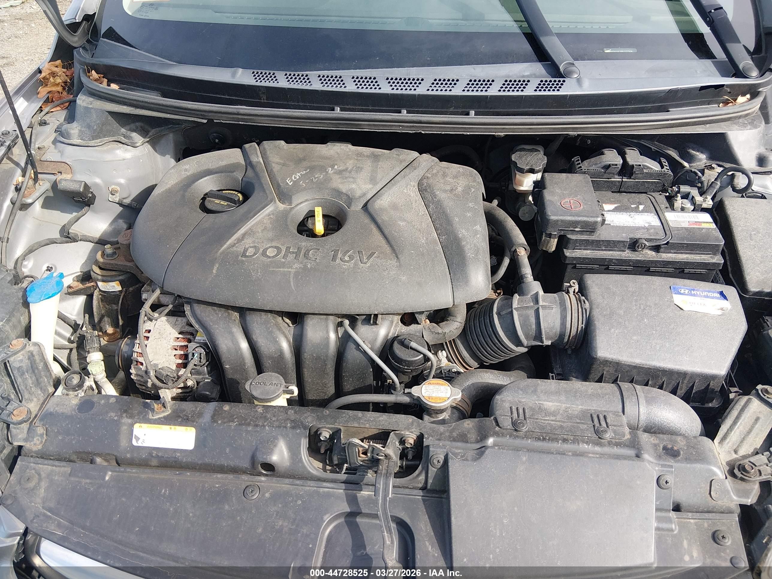 2011 Hyundai Elantra Gls (ulsan Plant) Серый vin: KMHDH4AE9BU107504