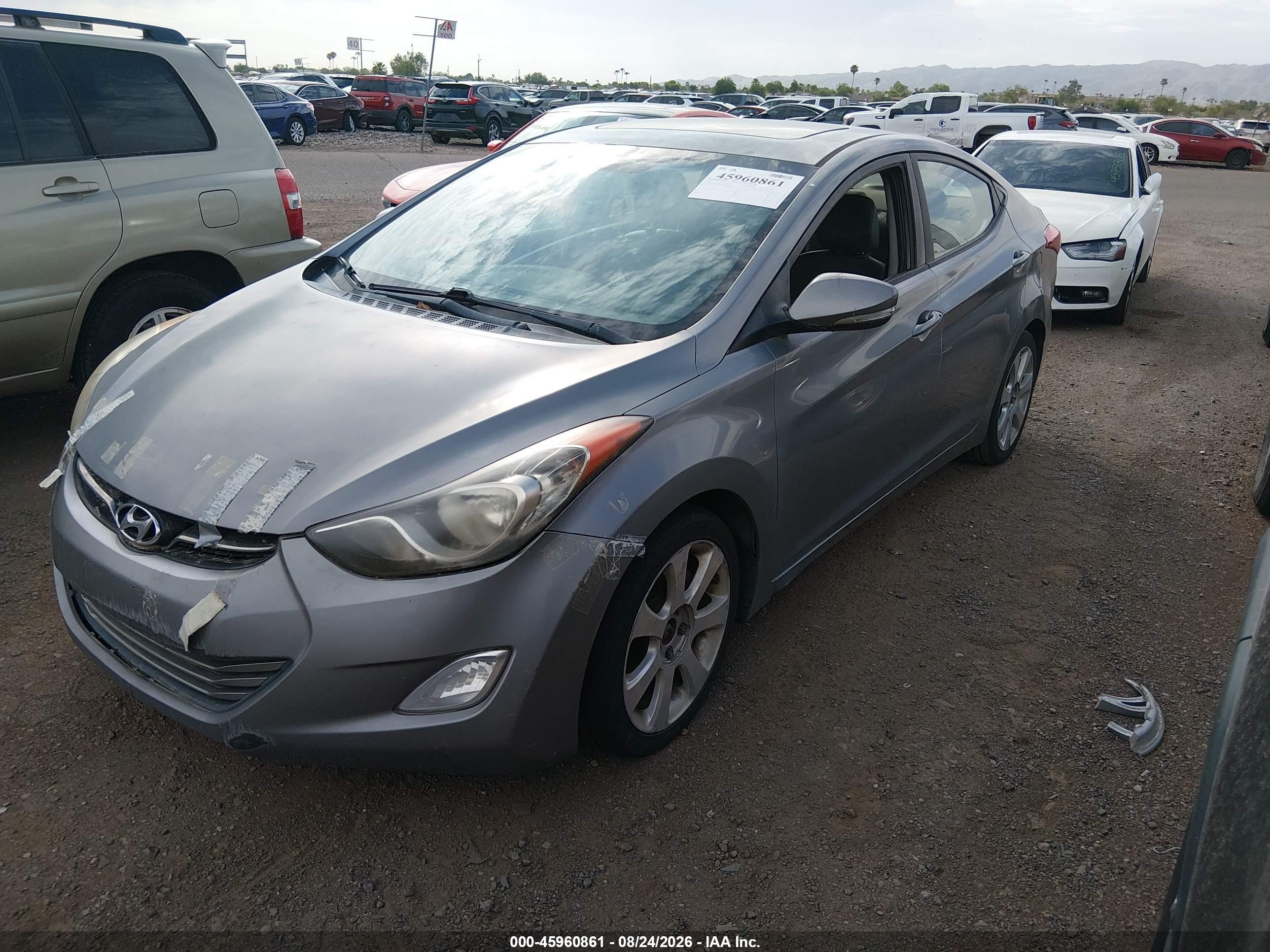 2011 Hyundai Elantra Limited (ulsan Plant) Gray vin: KMHDH4AE9BU120009