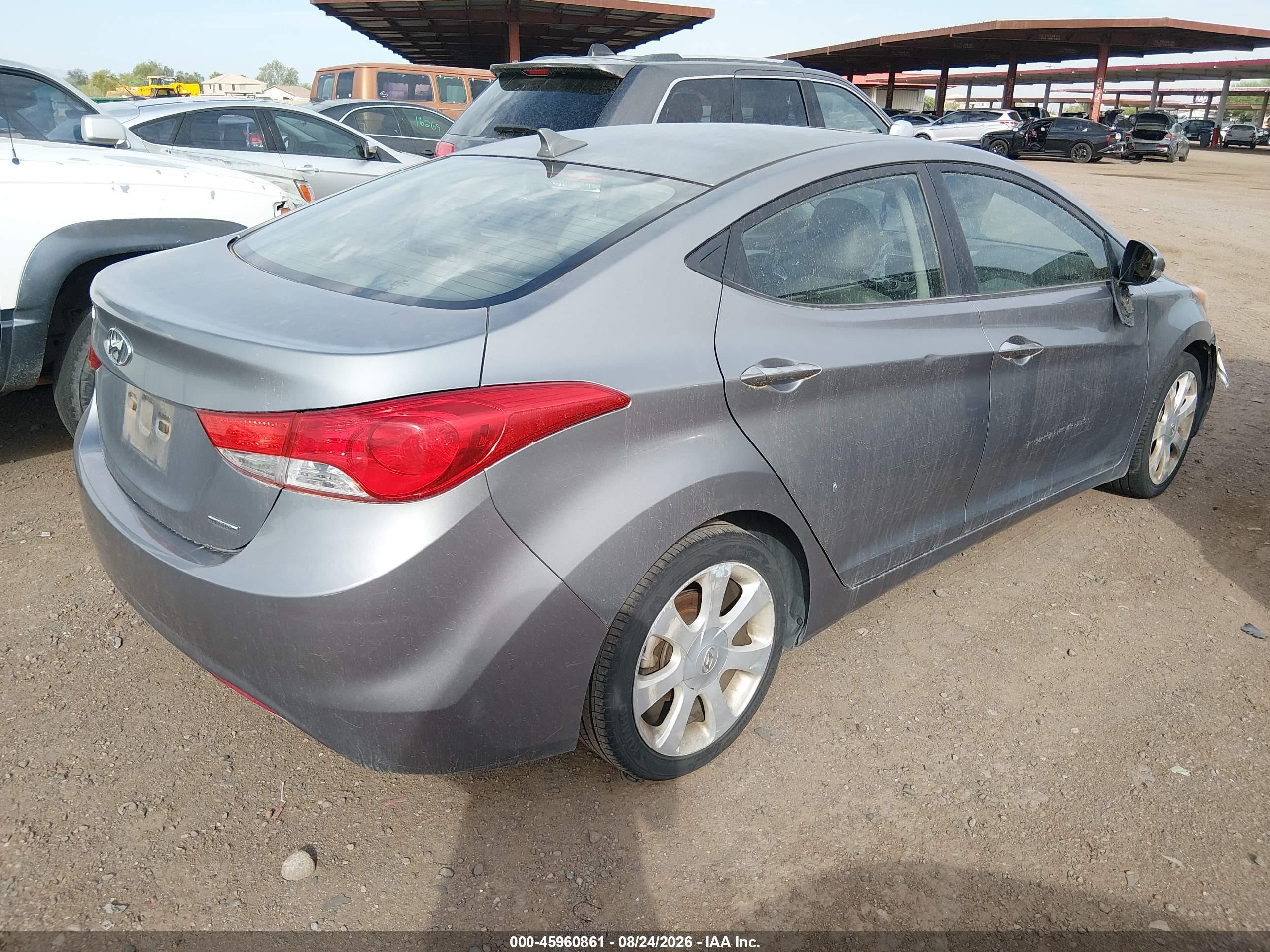 2011 Hyundai Elantra Limited (ulsan Plant) Gray vin: KMHDH4AE9BU120009