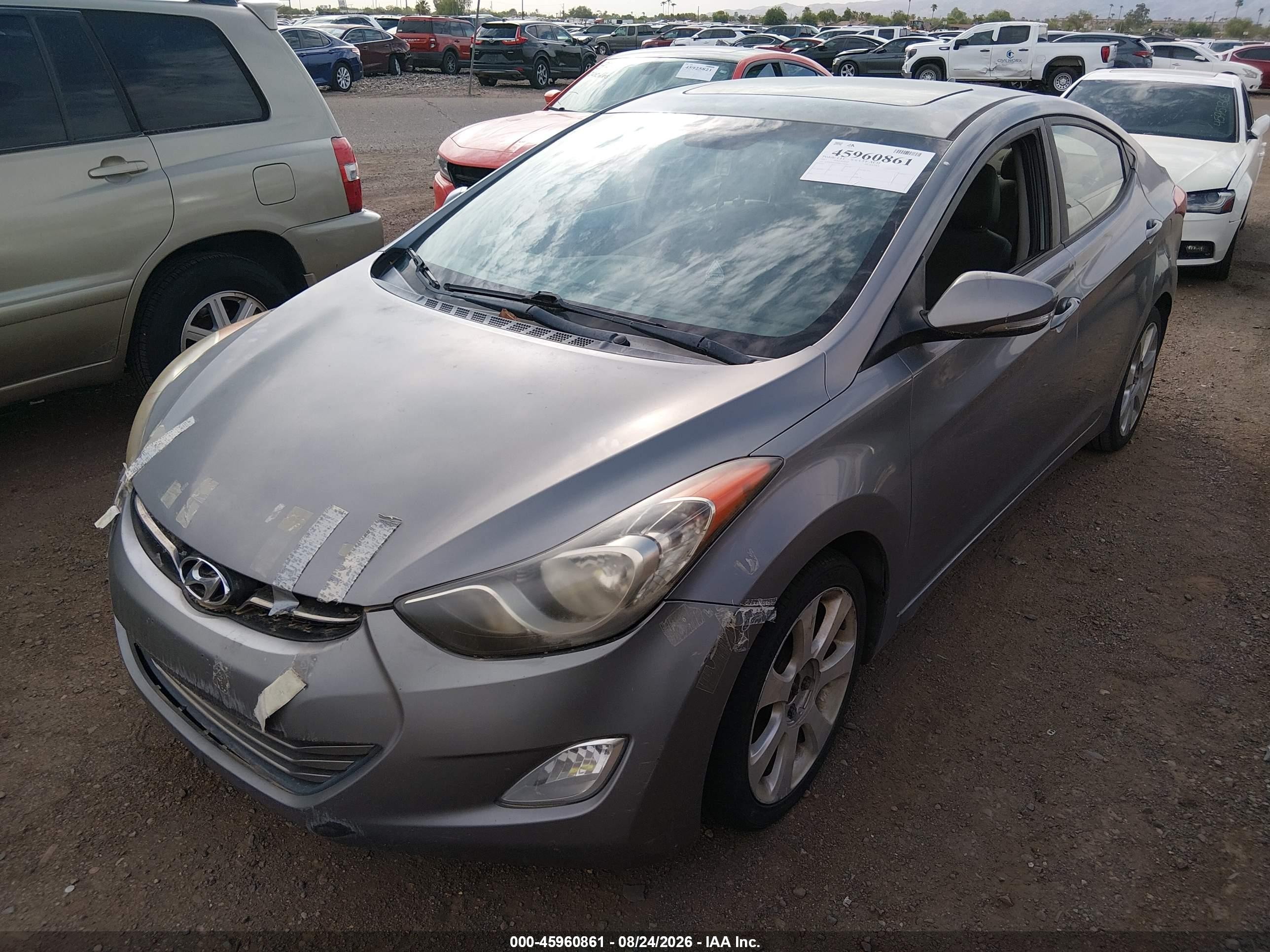 2011 Hyundai Elantra Limited (ulsan Plant) Gray vin: KMHDH4AE9BU120009
