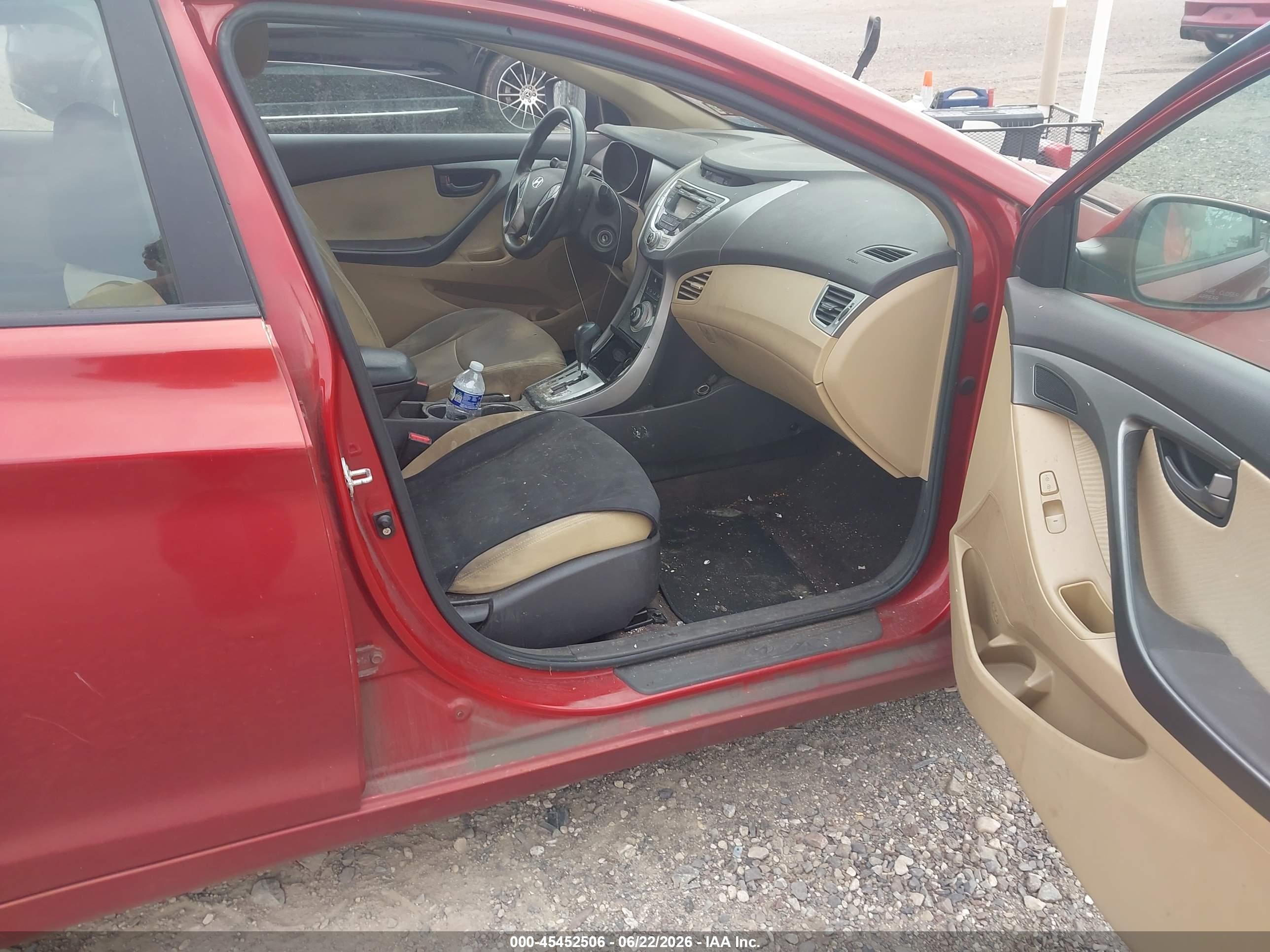 2011 Hyundai Elantra Gls (ulsan Plant) Red vin: KMHDH4AE9BU127008