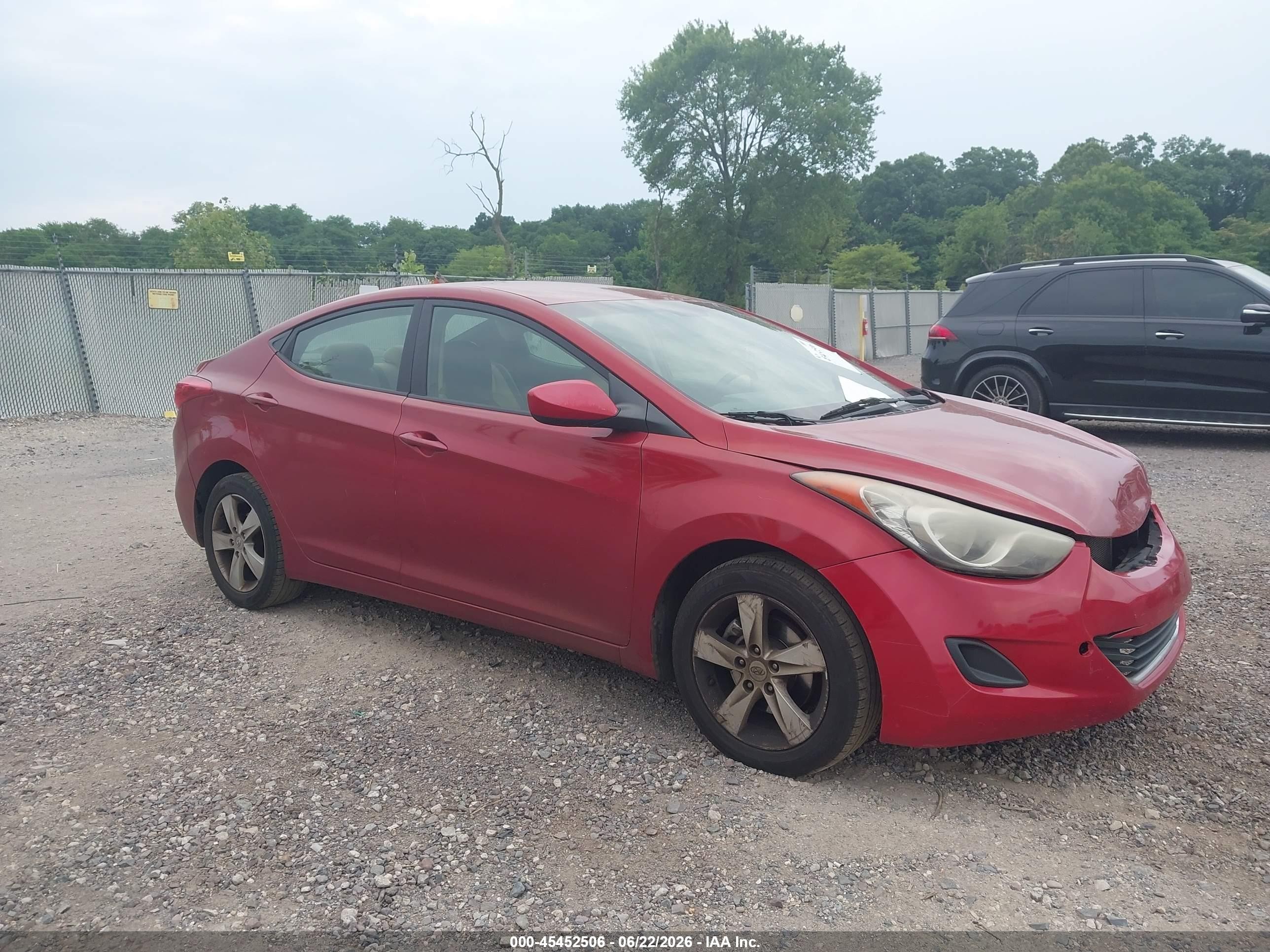 2011 Hyundai Elantra Gls (ulsan Plant) Red vin: KMHDH4AE9BU127008