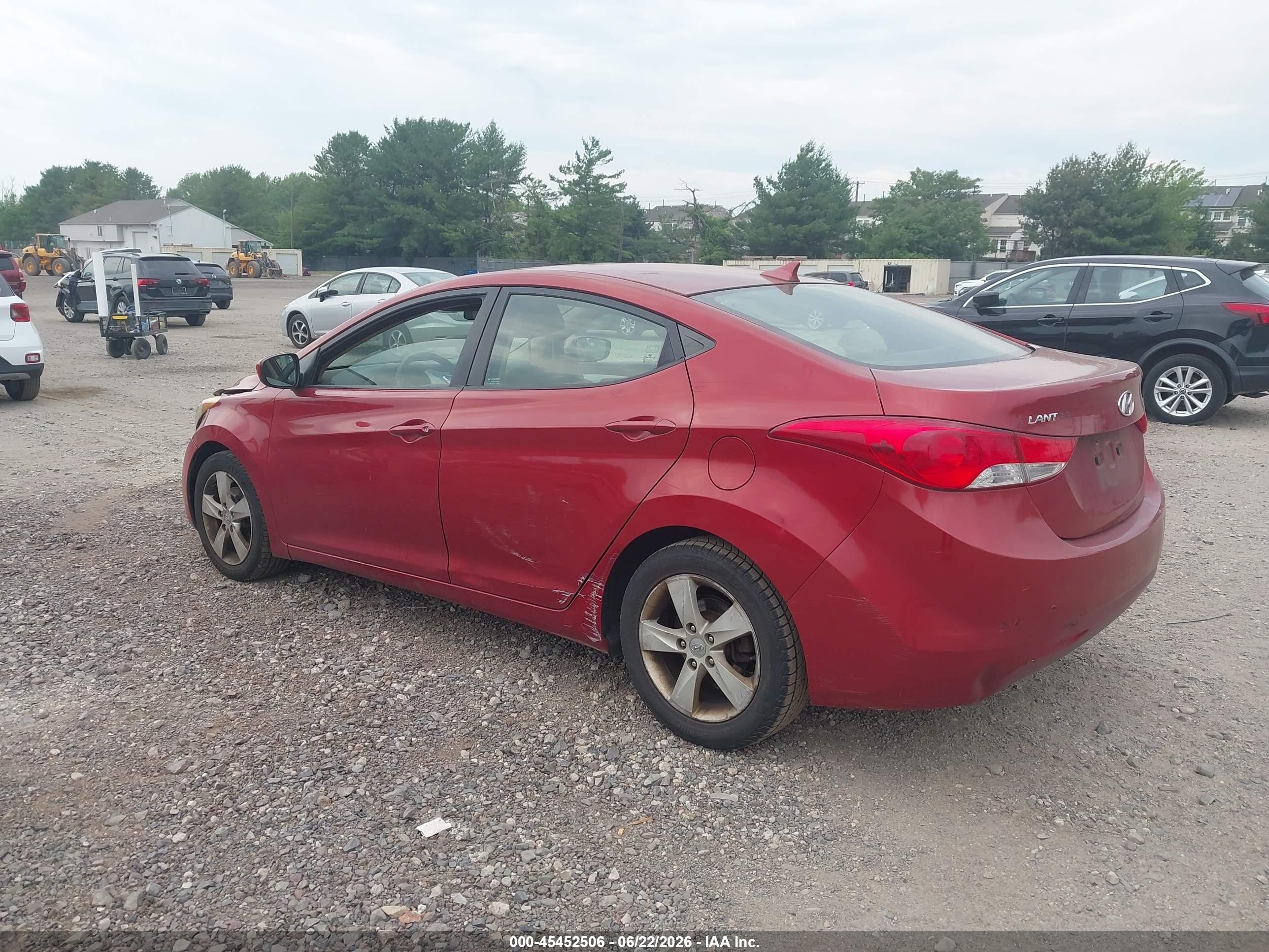 2011 Hyundai Elantra Gls (ulsan Plant) Red vin: KMHDH4AE9BU127008