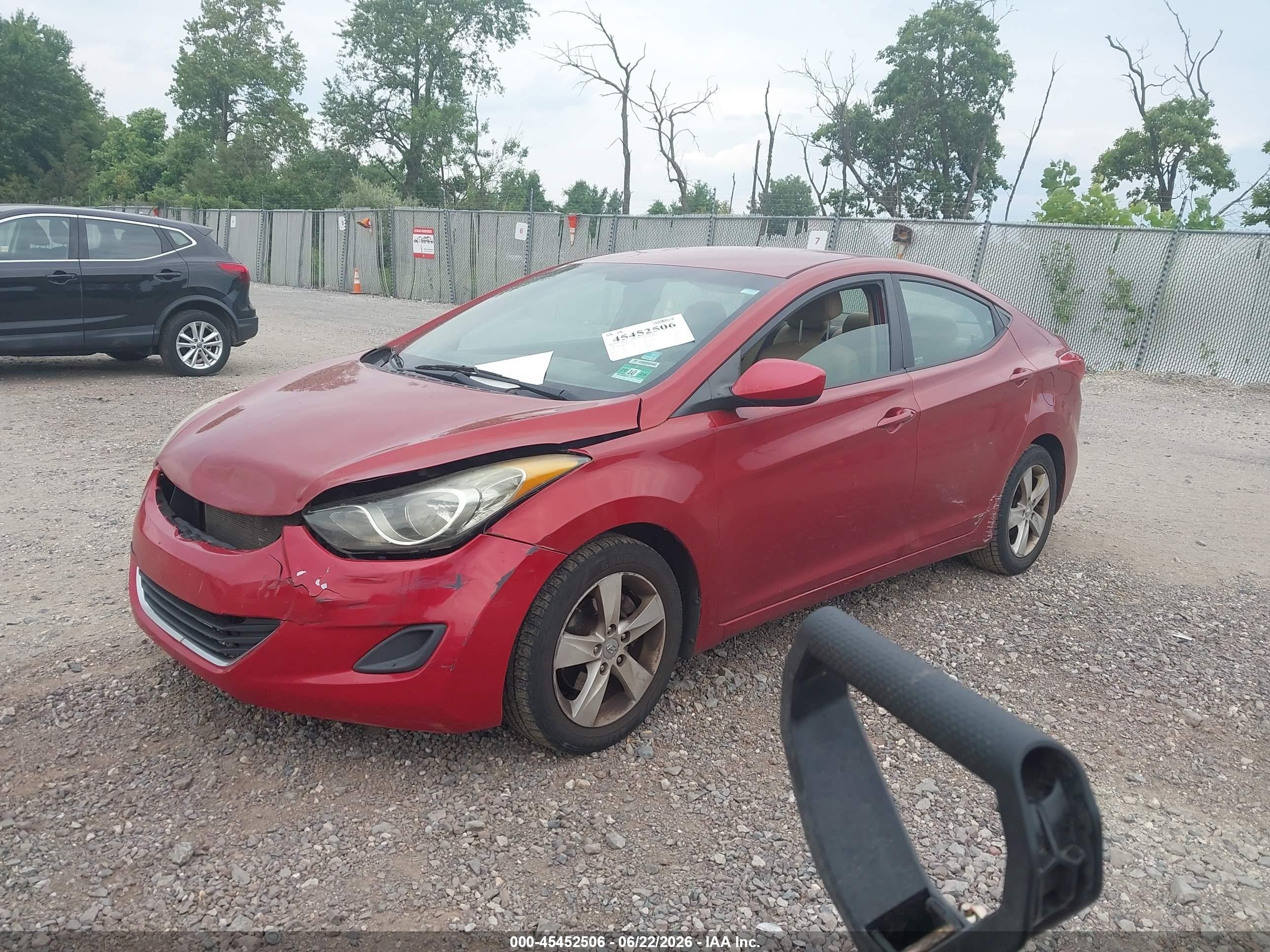 2011 Hyundai Elantra Gls (ulsan Plant) Red vin: KMHDH4AE9BU127008