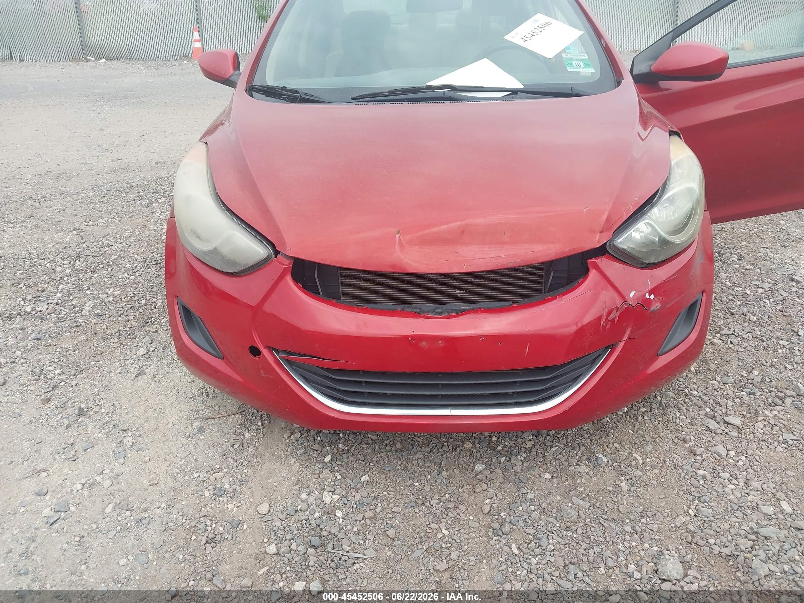 2011 Hyundai Elantra Gls (ulsan Plant) Red vin: KMHDH4AE9BU127008