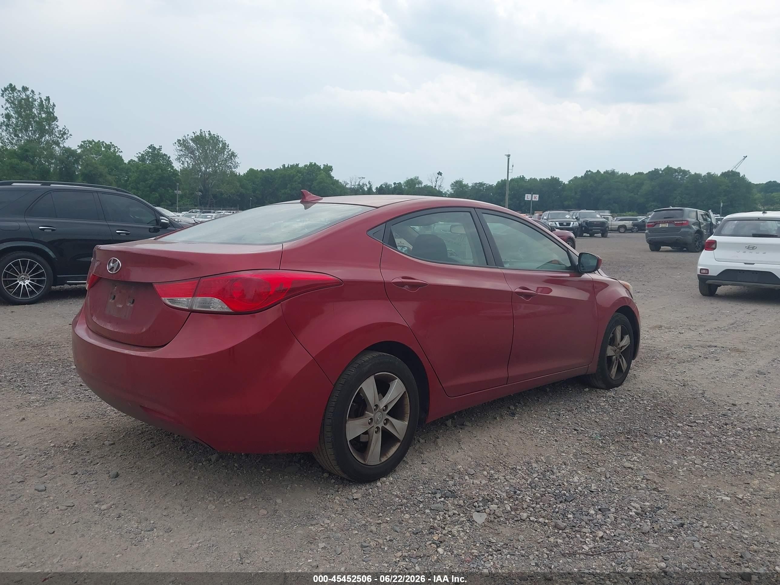 2011 Hyundai Elantra Gls (ulsan Plant) Red vin: KMHDH4AE9BU127008