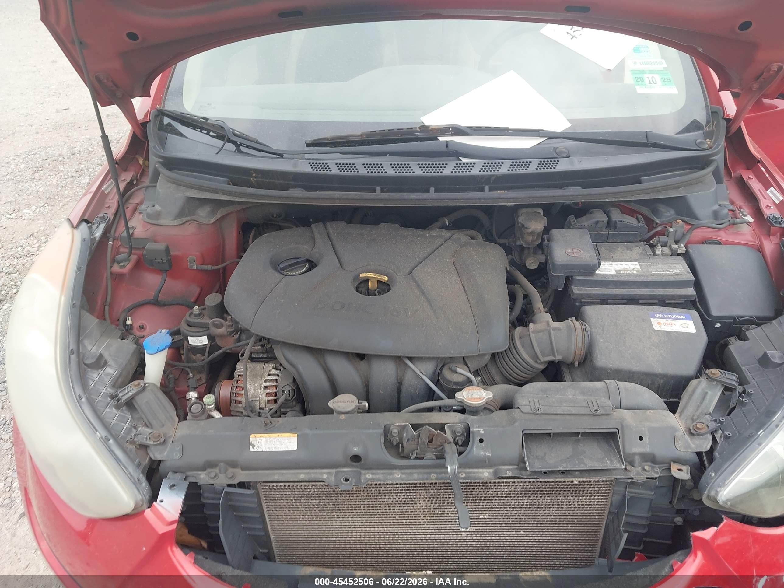 2011 Hyundai Elantra Gls (ulsan Plant) Red vin: KMHDH4AE9BU127008