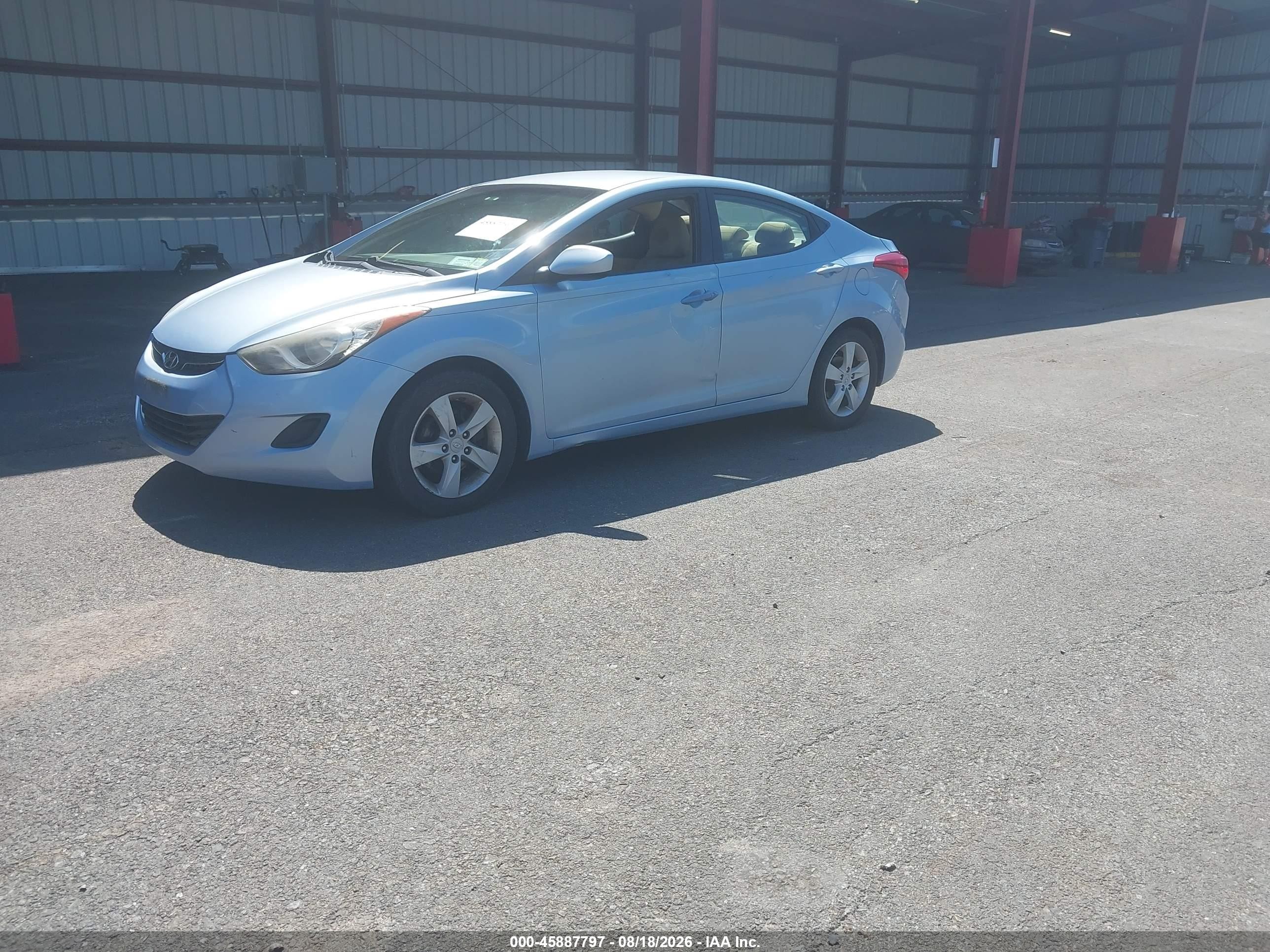 2011 Hyundai Elantra Gls (ulsan Plant) Blue vin: KMHDH4AE9BU132080