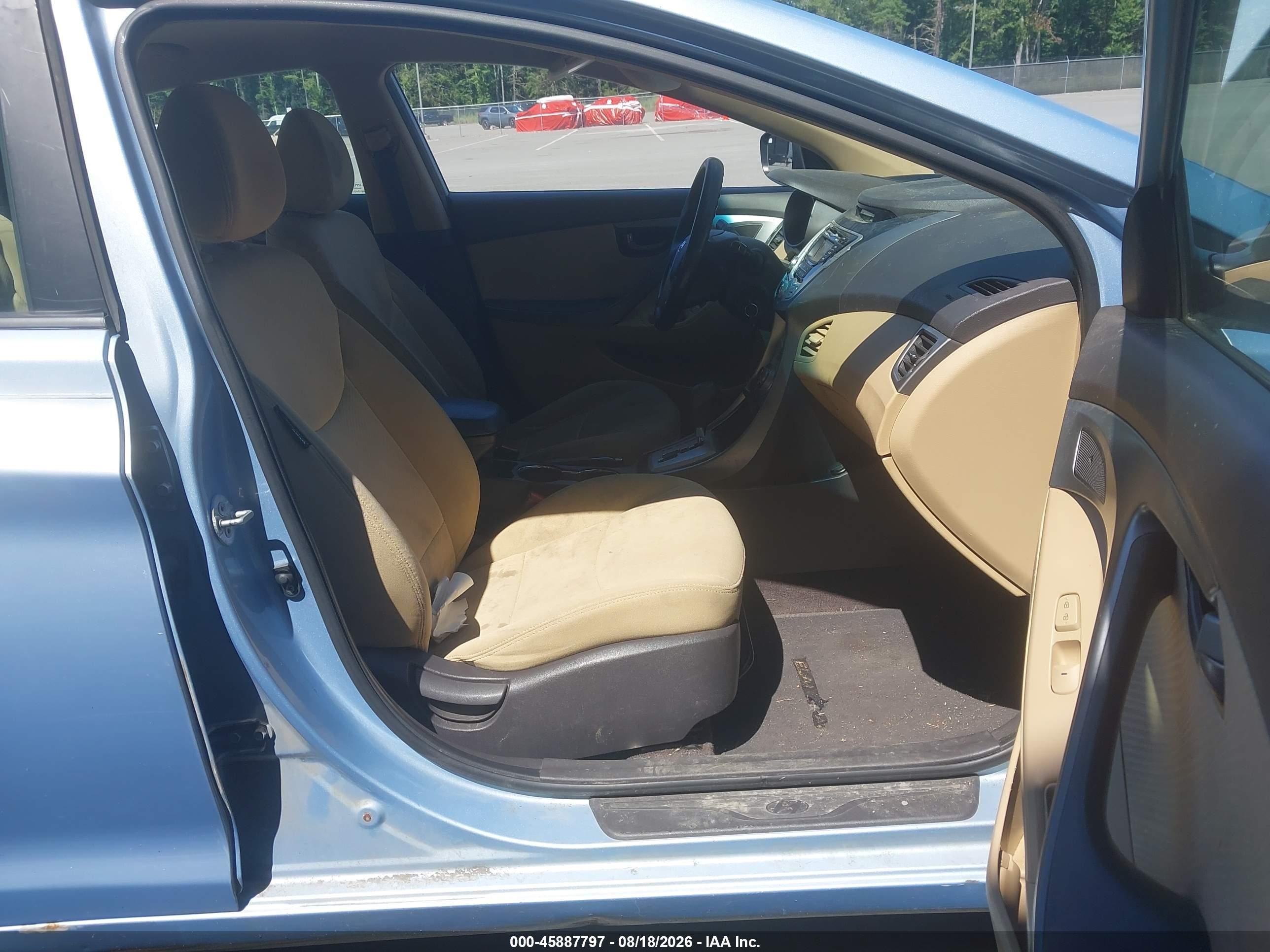2011 Hyundai Elantra Gls (ulsan Plant) Blue vin: KMHDH4AE9BU132080