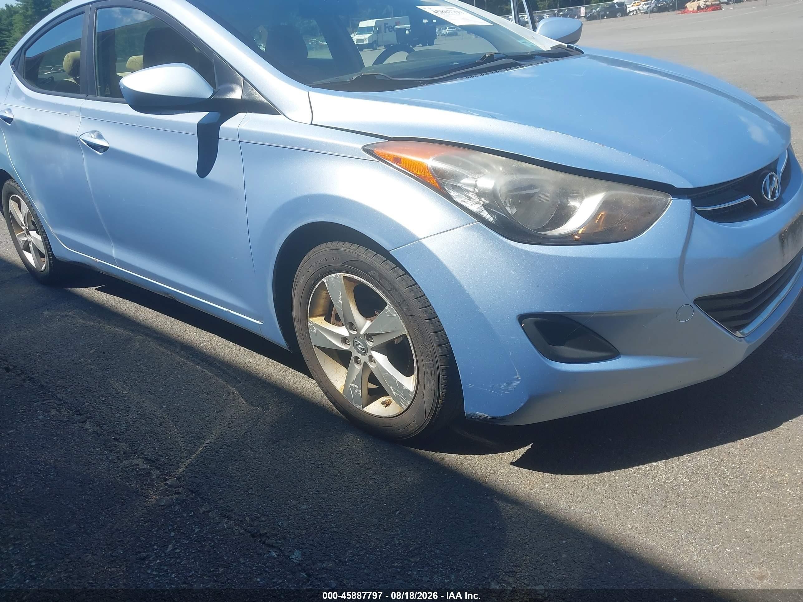 2011 Hyundai Elantra Gls (ulsan Plant) Blue vin: KMHDH4AE9BU132080