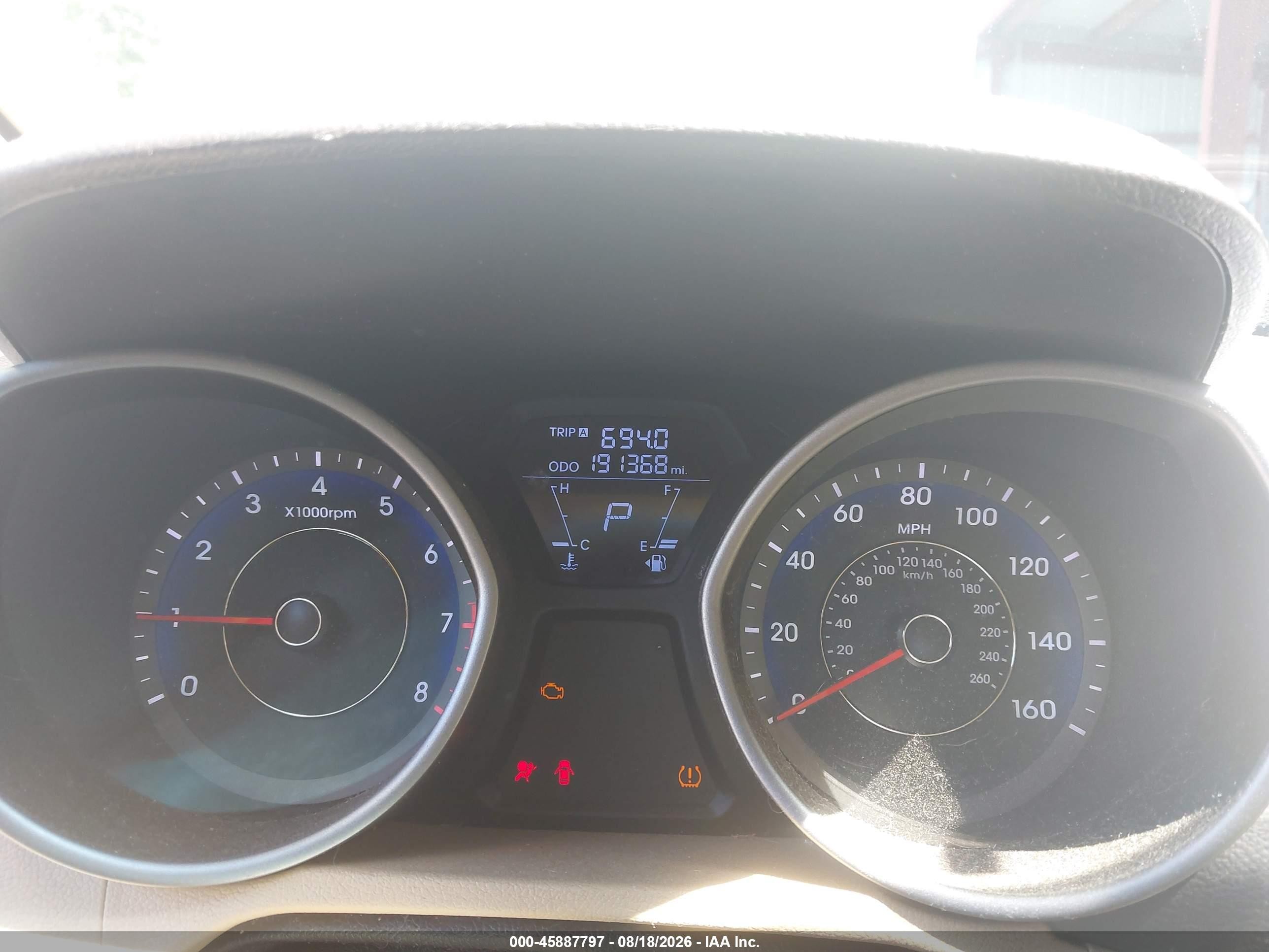 2011 Hyundai Elantra Gls (ulsan Plant) Blue vin: KMHDH4AE9BU132080