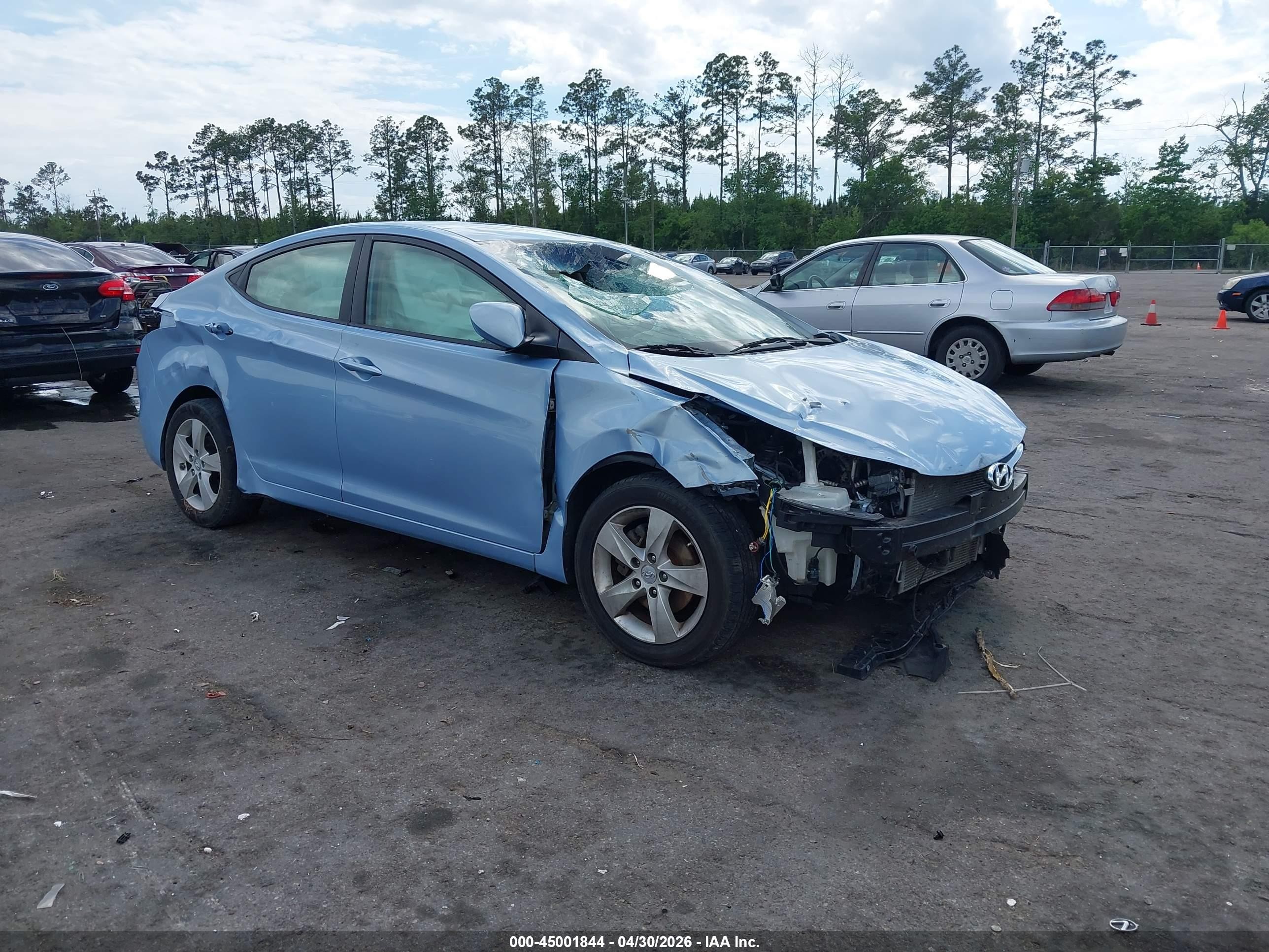 2011 Hyundai Elantra Gls (ulsan Plant) Blue vin: KMHDH4AE9BU139840