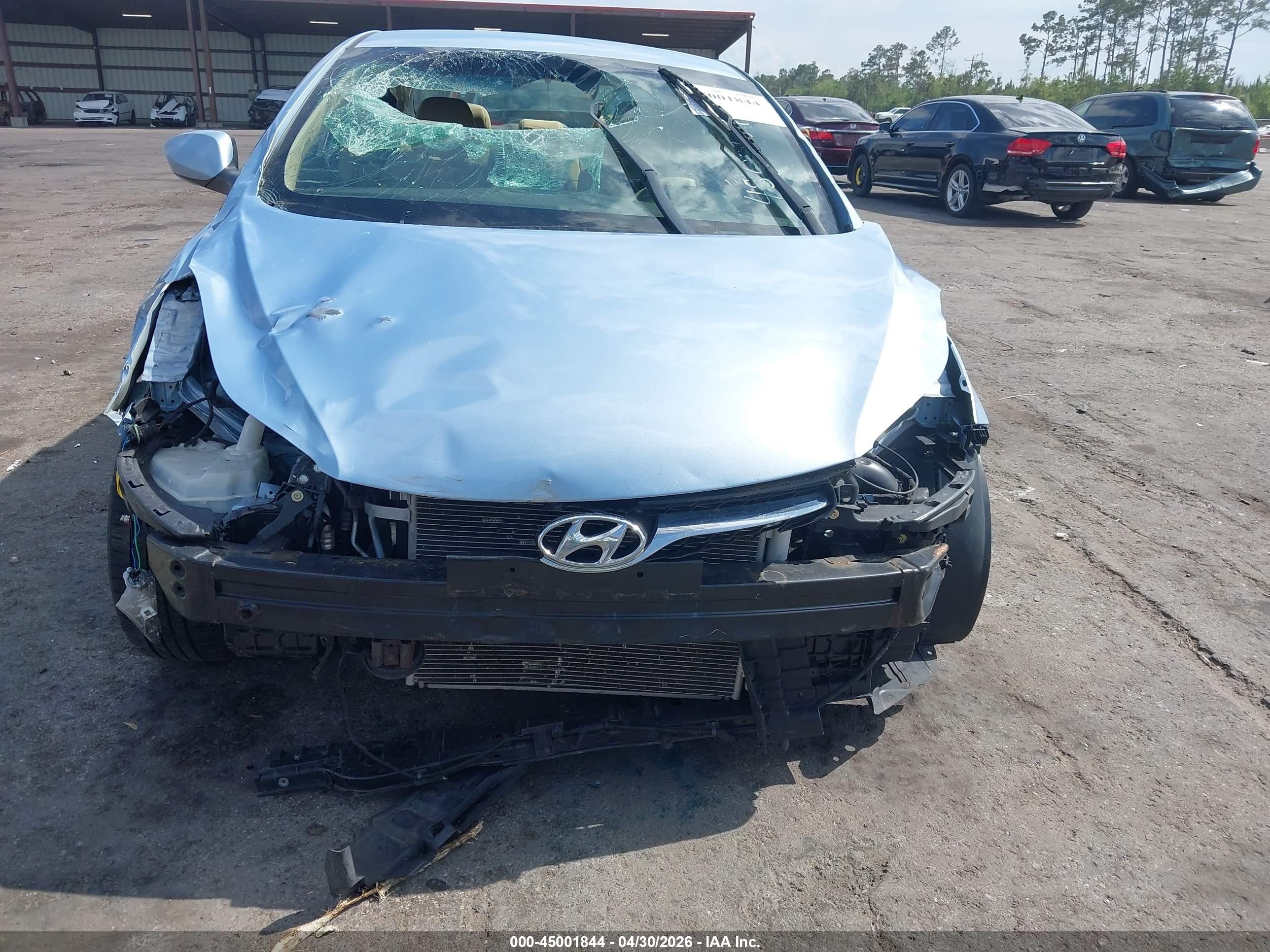 2011 Hyundai Elantra Gls (ulsan Plant) Blue vin: KMHDH4AE9BU139840
