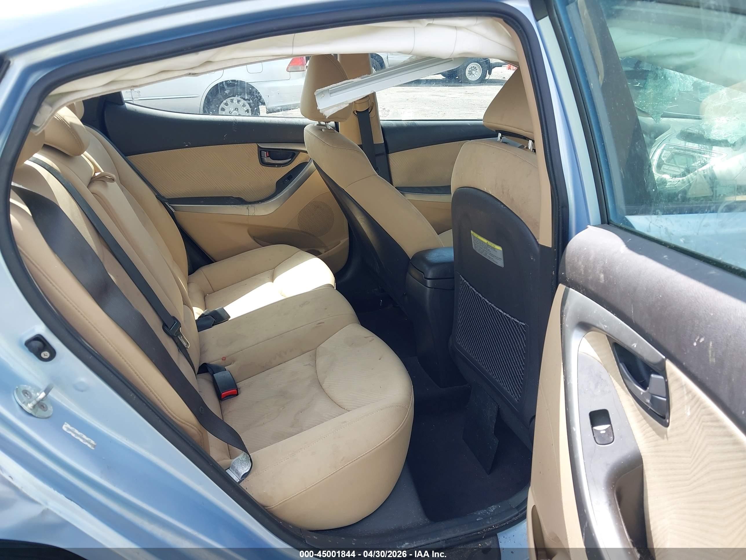 2011 Hyundai Elantra Gls (ulsan Plant) Blue vin: KMHDH4AE9BU139840