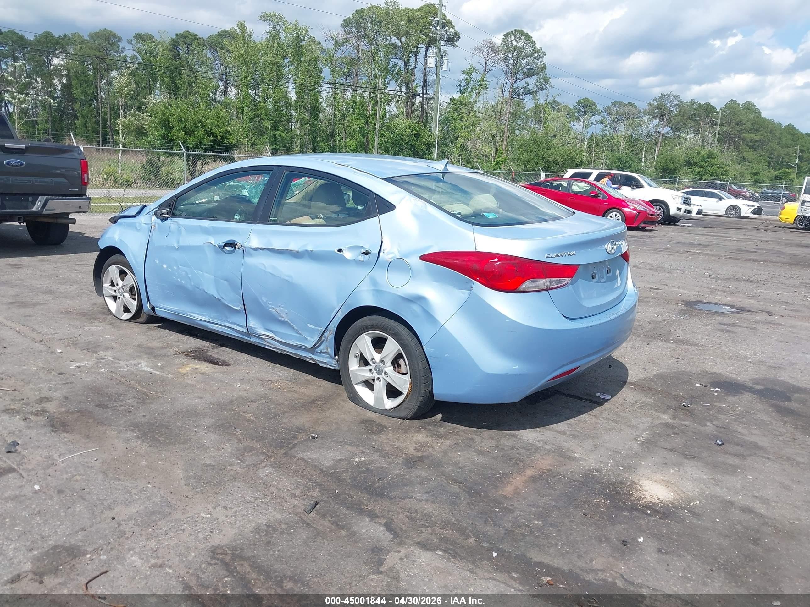 2011 Hyundai Elantra Gls (ulsan Plant) Blue vin: KMHDH4AE9BU139840