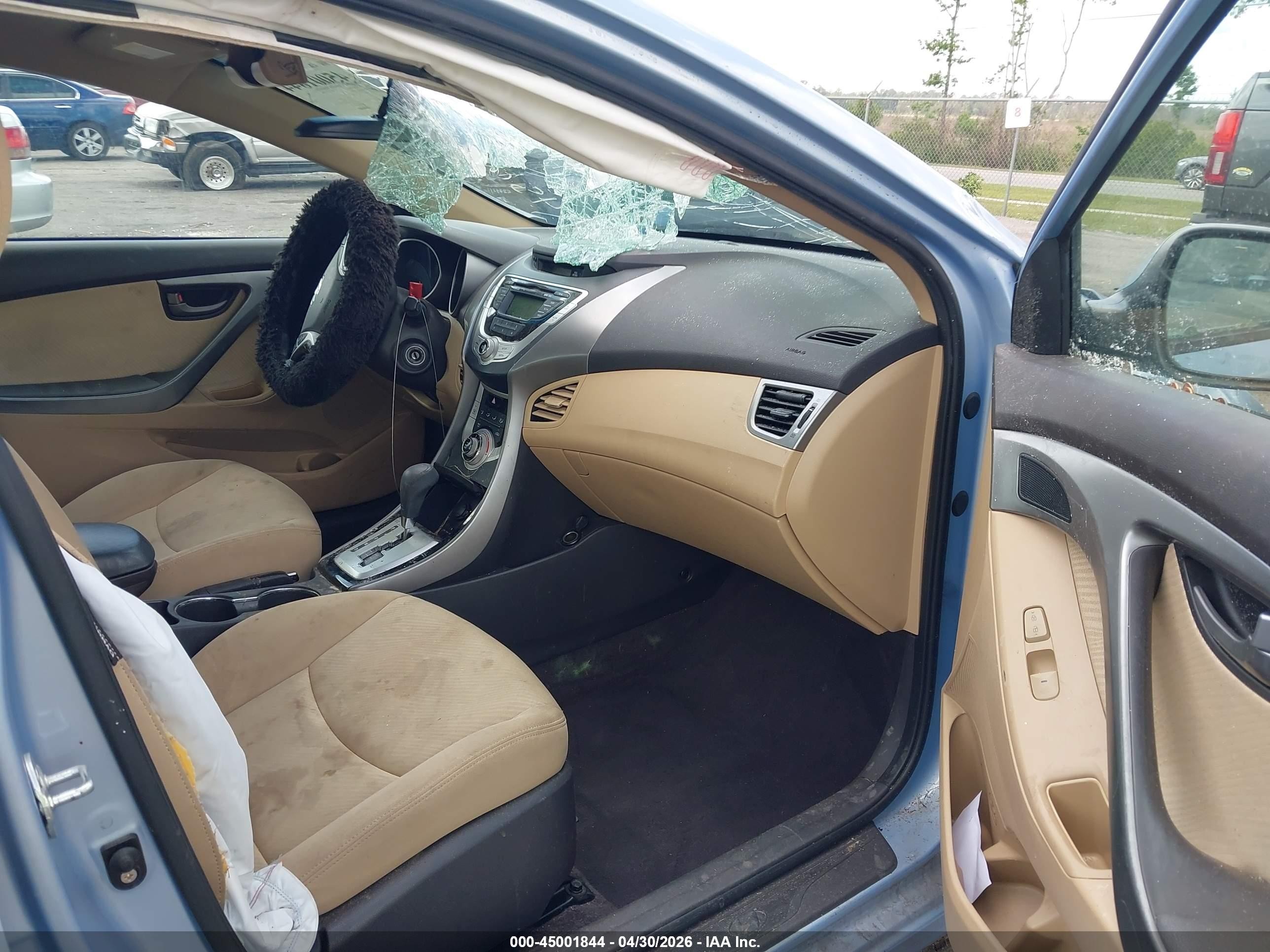 2011 Hyundai Elantra Gls (ulsan Plant) Blue vin: KMHDH4AE9BU139840