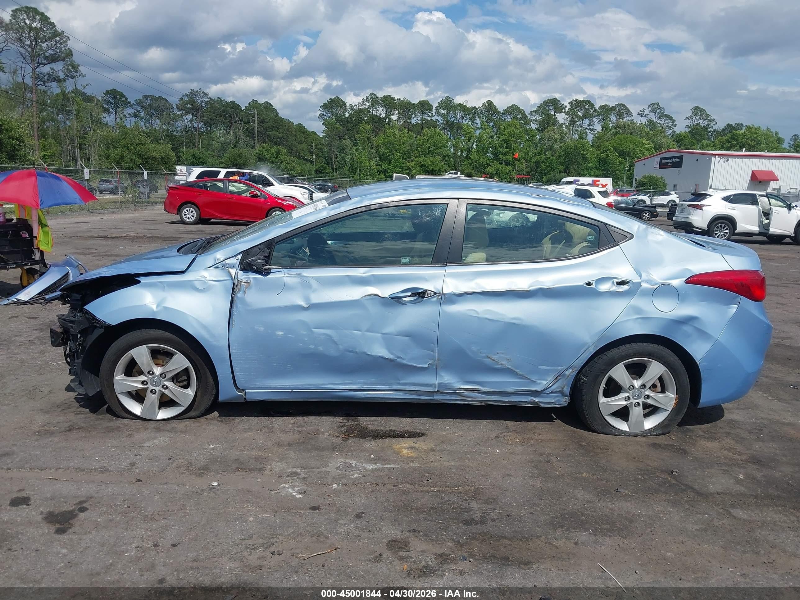 2011 Hyundai Elantra Gls (ulsan Plant) Blue vin: KMHDH4AE9BU139840