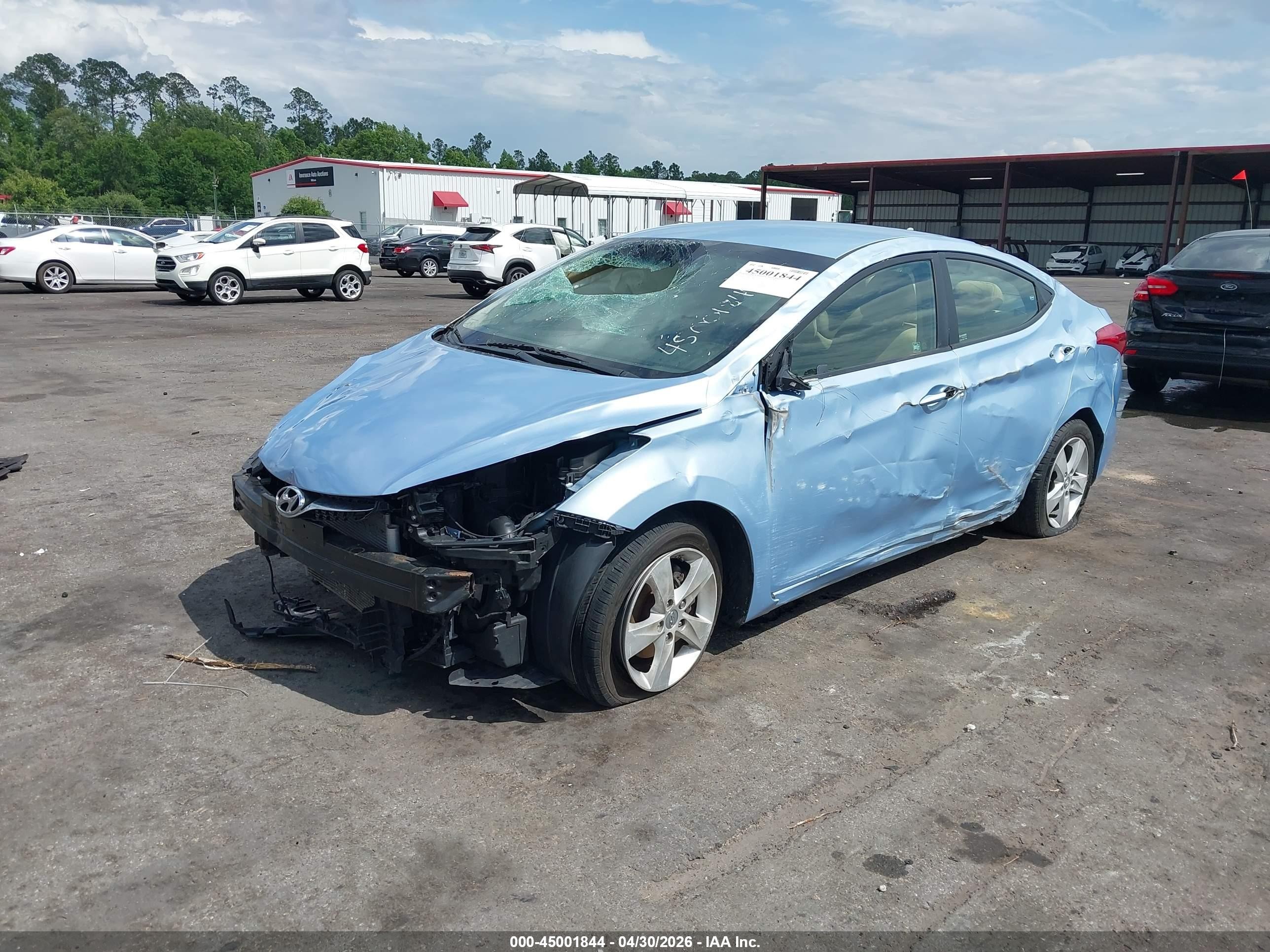 2011 Hyundai Elantra Gls (ulsan Plant) Blue vin: KMHDH4AE9BU139840
