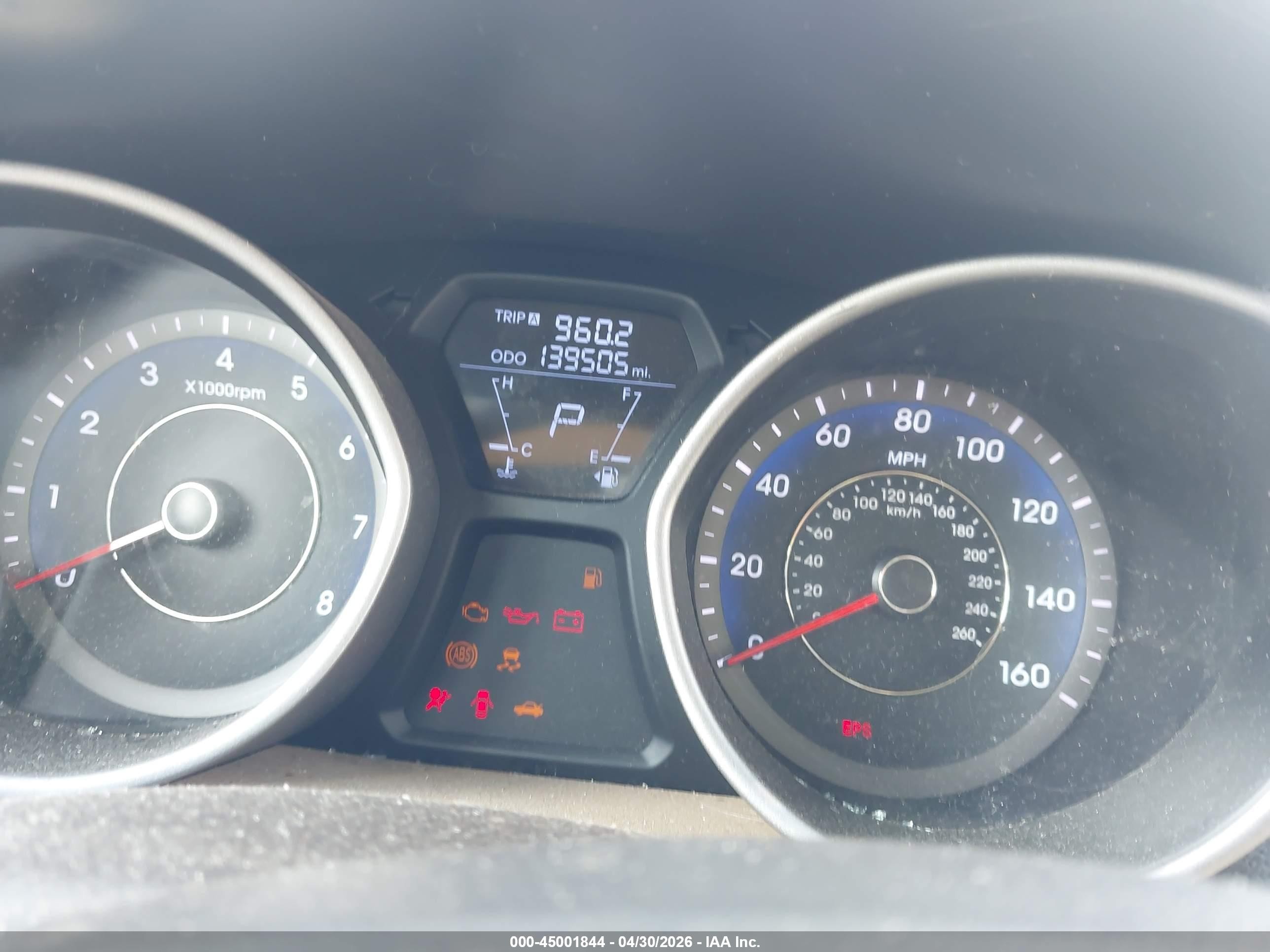 2011 Hyundai Elantra Gls (ulsan Plant) Blue vin: KMHDH4AE9BU139840
