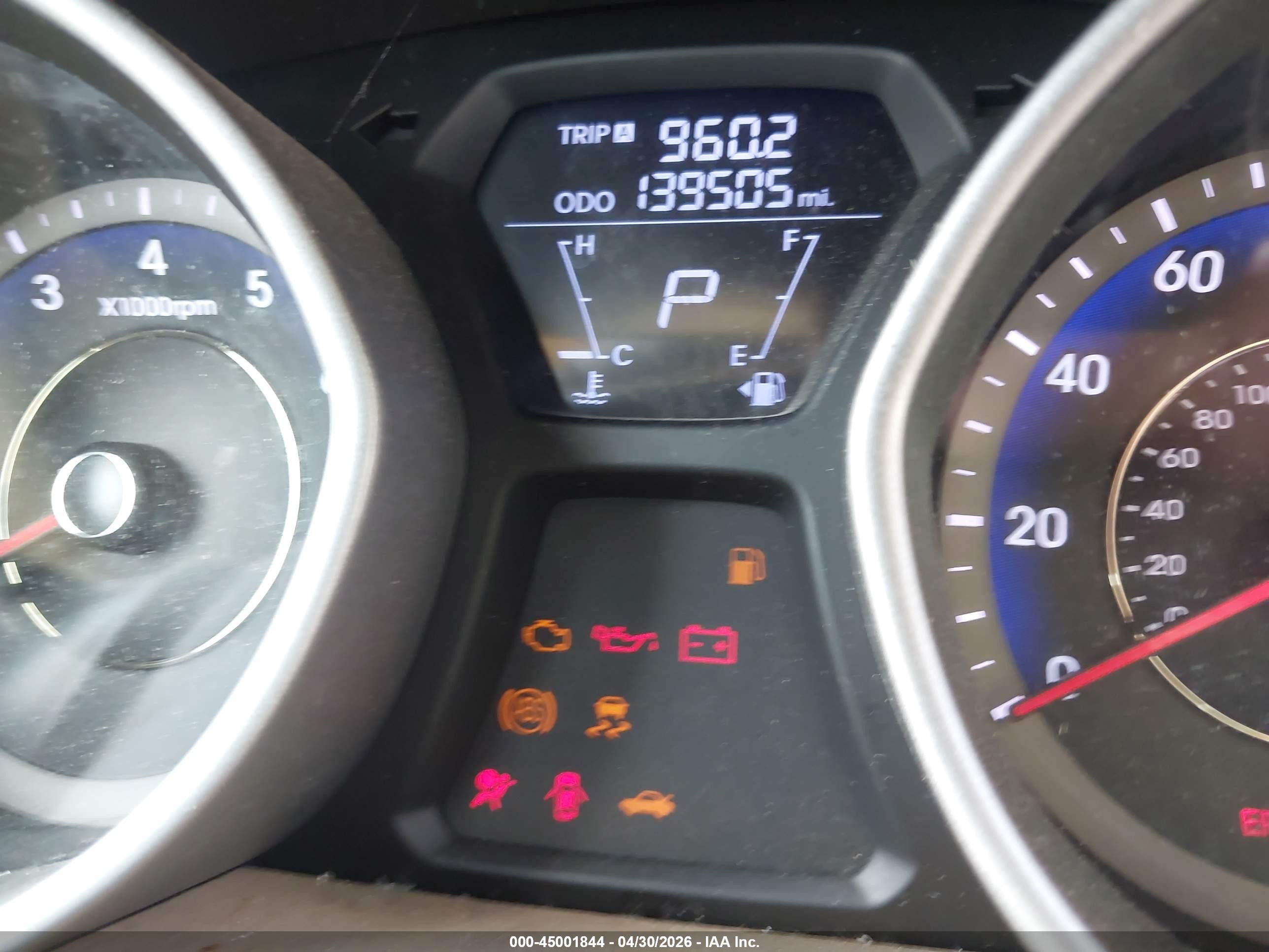 2011 Hyundai Elantra Gls (ulsan Plant) Blue vin: KMHDH4AE9BU139840