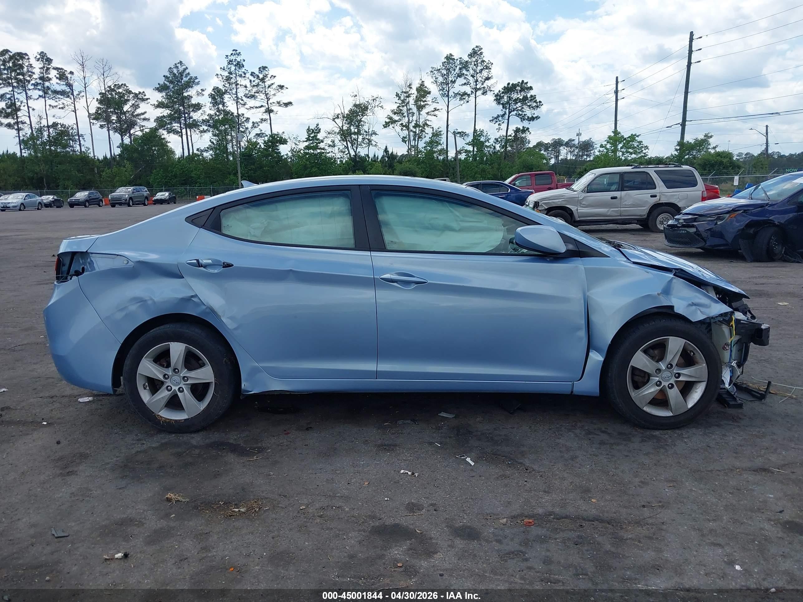 2011 Hyundai Elantra Gls (ulsan Plant) Blue vin: KMHDH4AE9BU139840