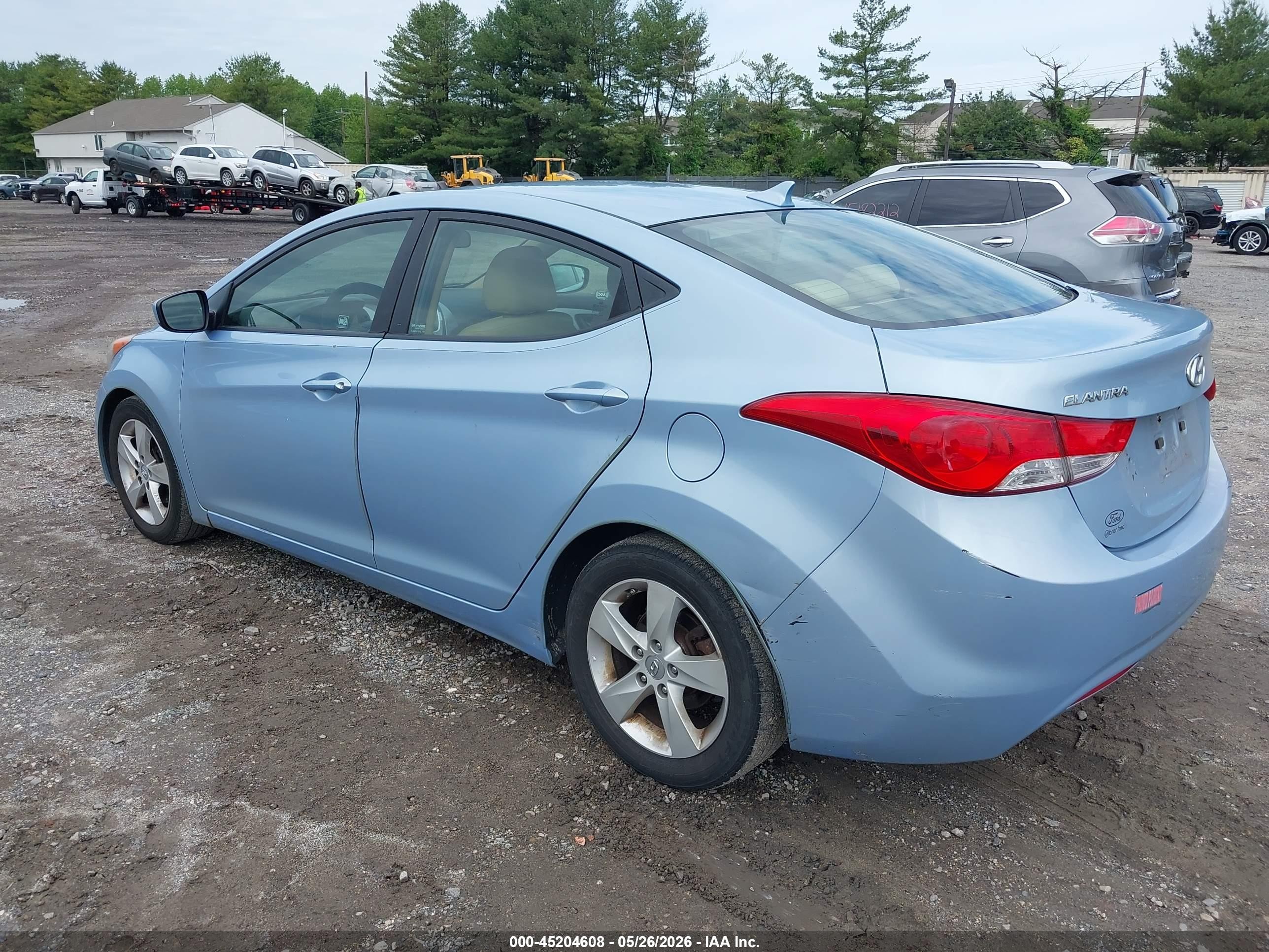 2011 Hyundai Elantra Gls (ulsan Plant) Light Blue vin: KMHDH4AE9BU147114