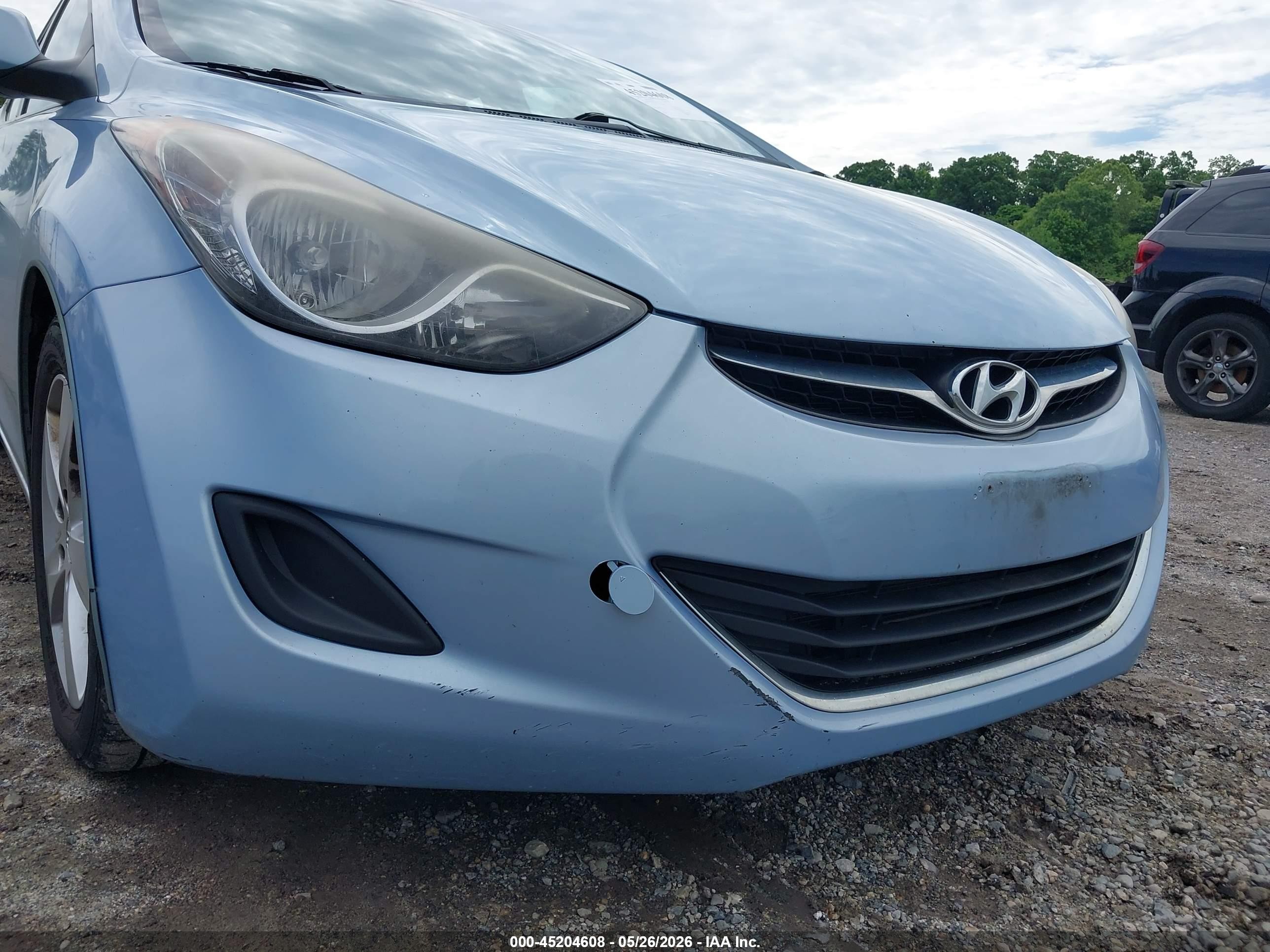 2011 Hyundai Elantra Gls (ulsan Plant) Light Blue vin: KMHDH4AE9BU147114