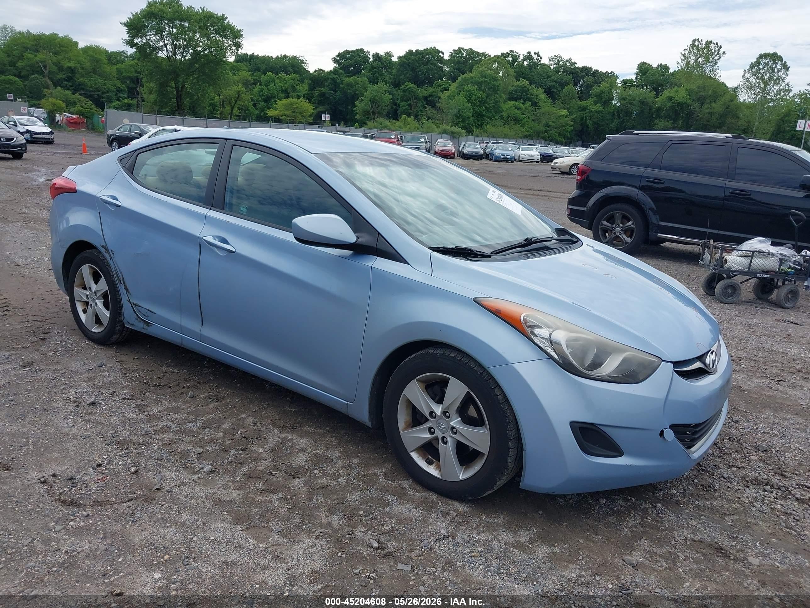 2011 Hyundai Elantra Gls (ulsan Plant) Light Blue vin: KMHDH4AE9BU147114