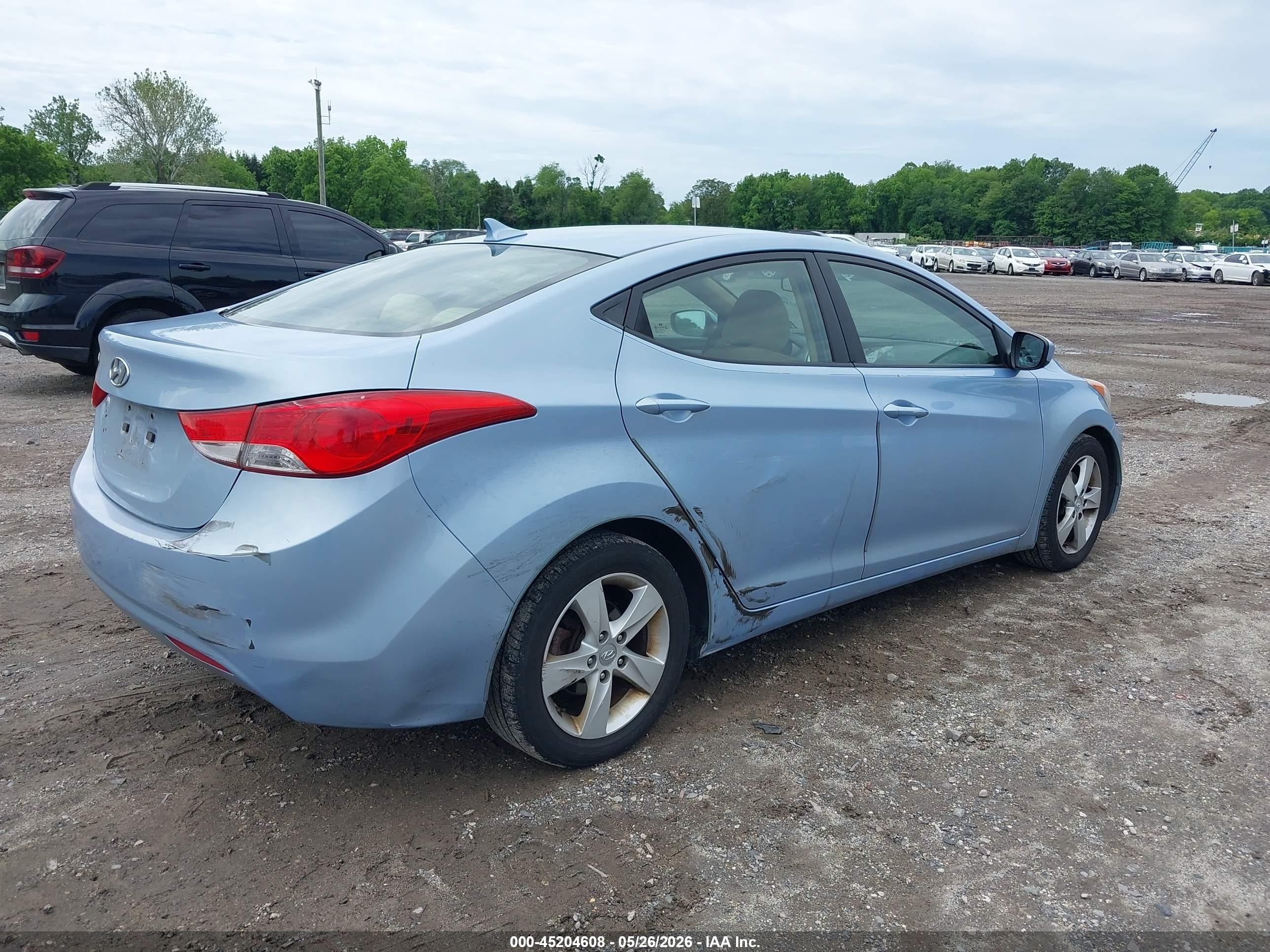 2011 Hyundai Elantra Gls (ulsan Plant) Light Blue vin: KMHDH4AE9BU147114