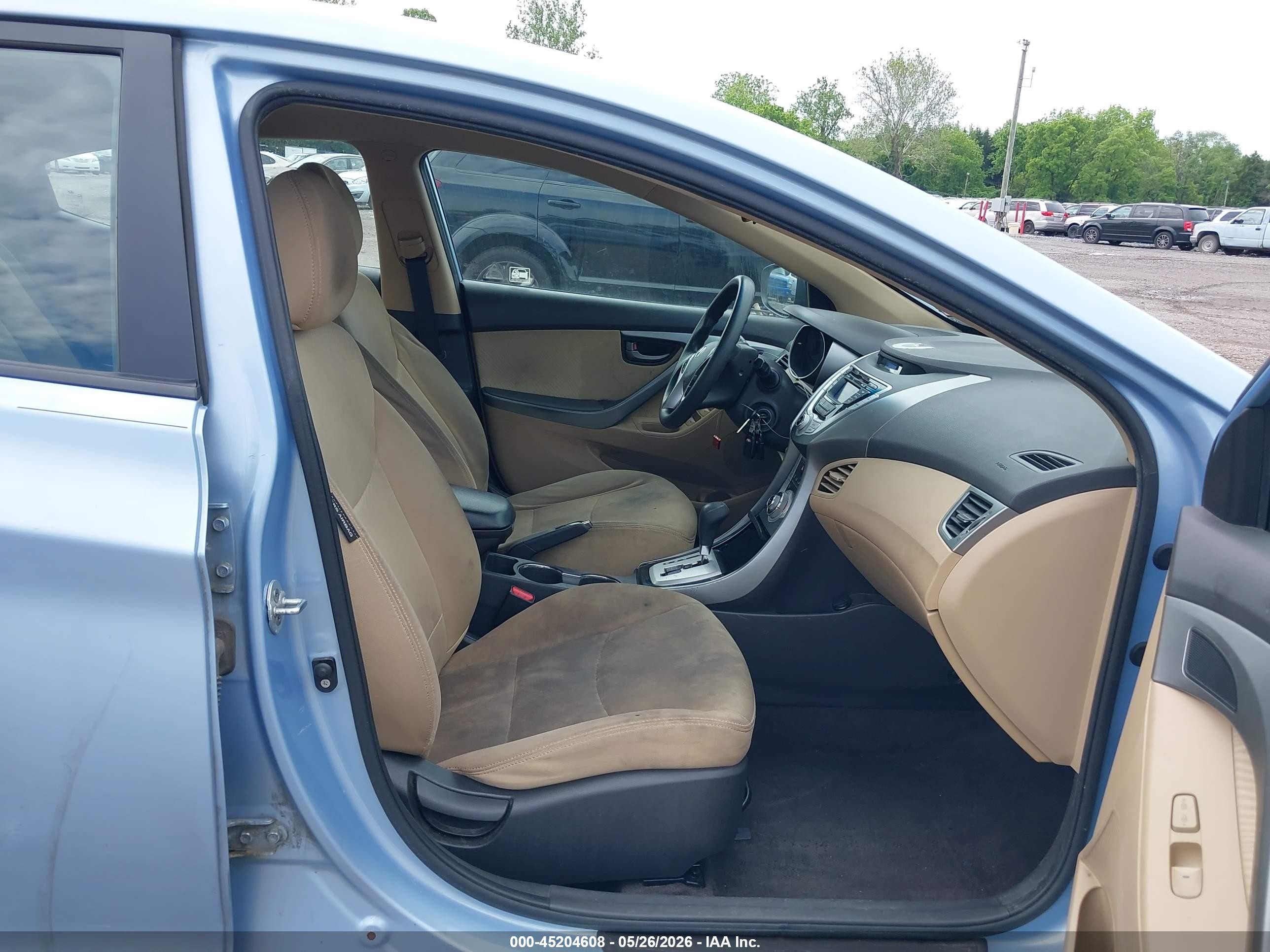2011 Hyundai Elantra Gls (ulsan Plant) Light Blue vin: KMHDH4AE9BU147114