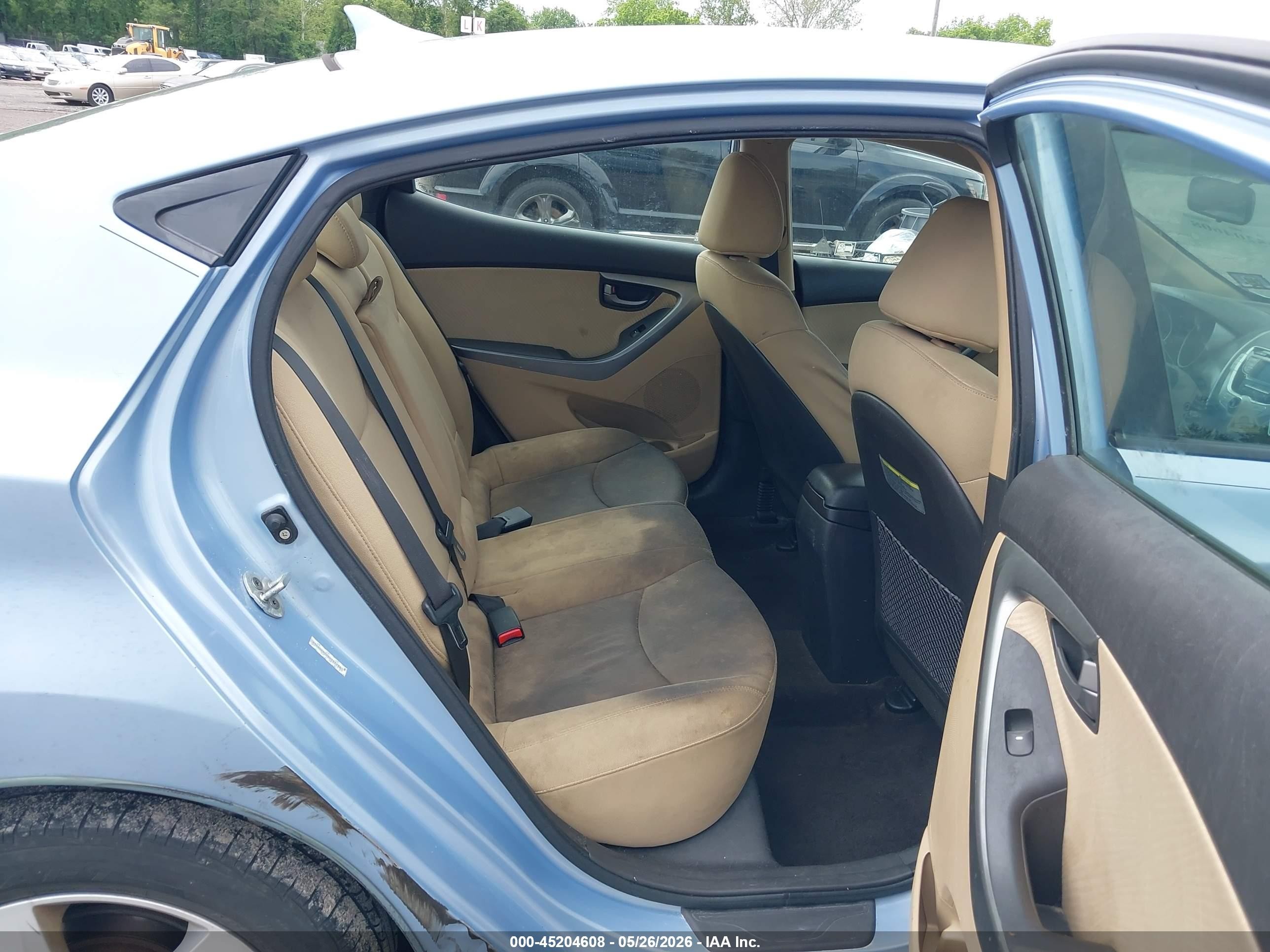 2011 Hyundai Elantra Gls (ulsan Plant) Light Blue vin: KMHDH4AE9BU147114