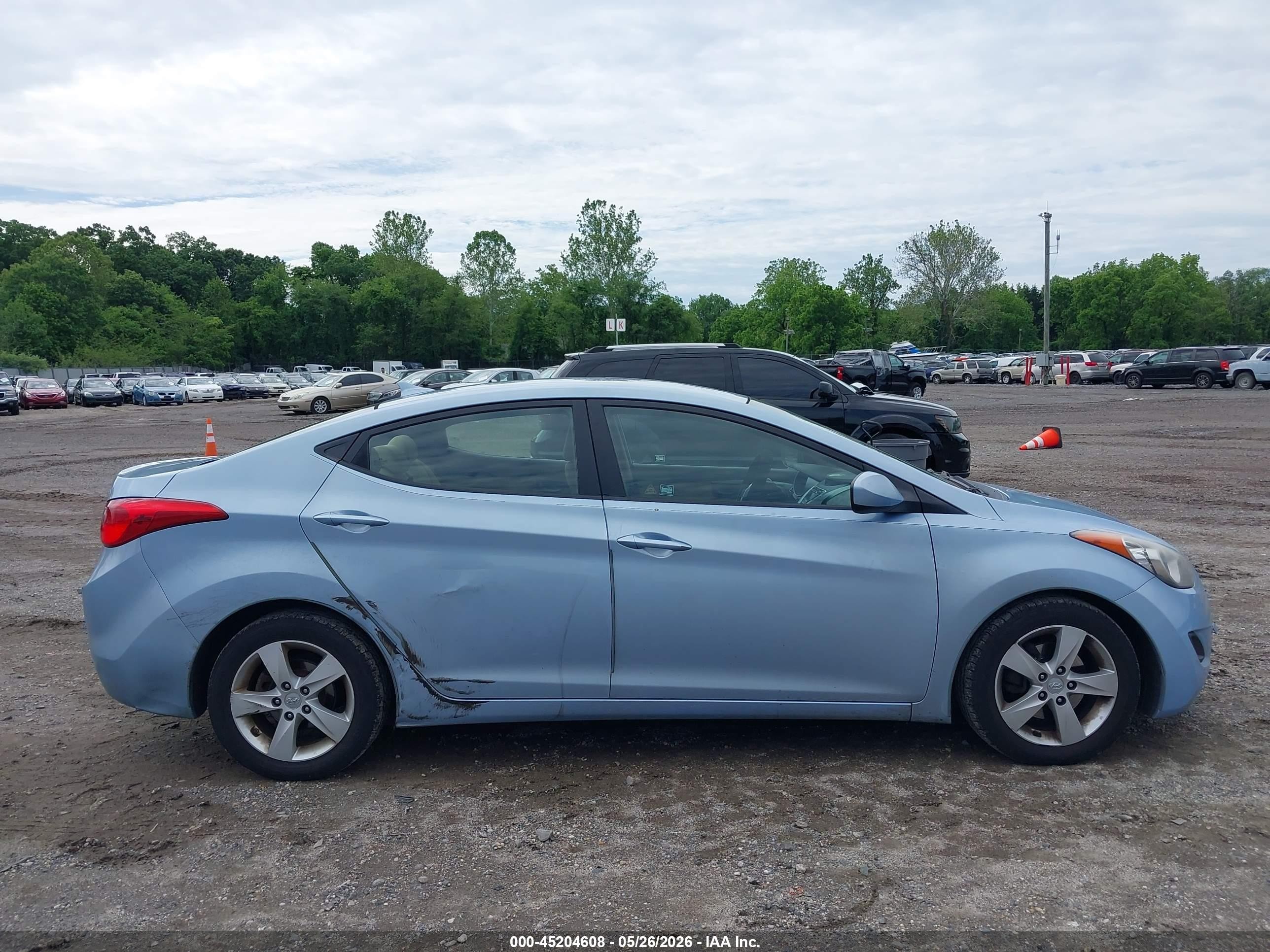2011 Hyundai Elantra Gls (ulsan Plant) Light Blue vin: KMHDH4AE9BU147114